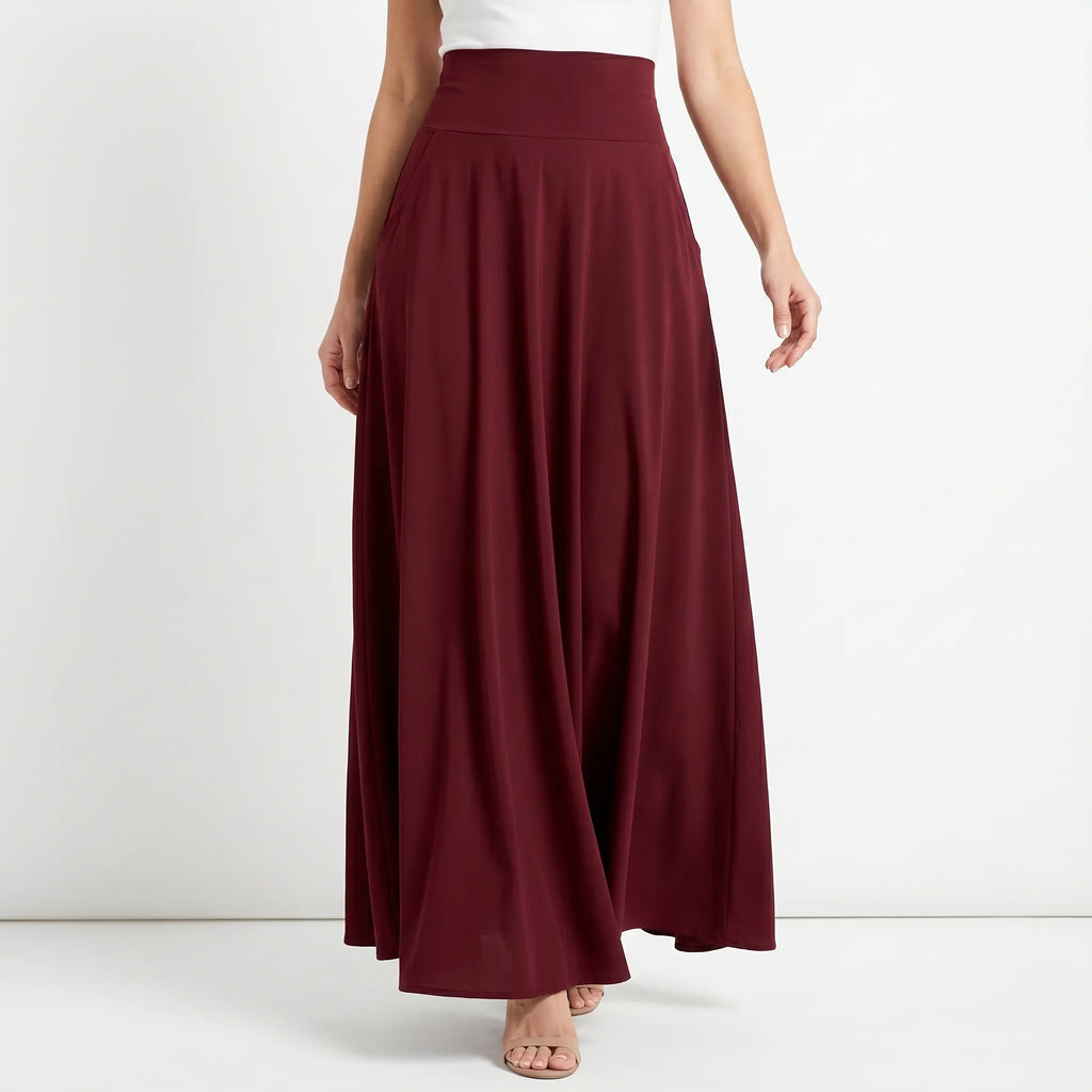 Drapevia™ -  High-Waisted Flowing Skirt -  Evening Dinners