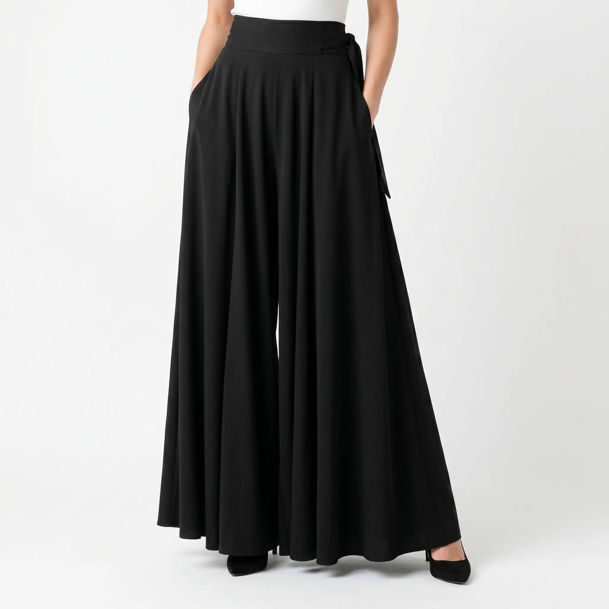 Drapevia™ -  High-Waisted Flowing Skirt -  Evening Dinners