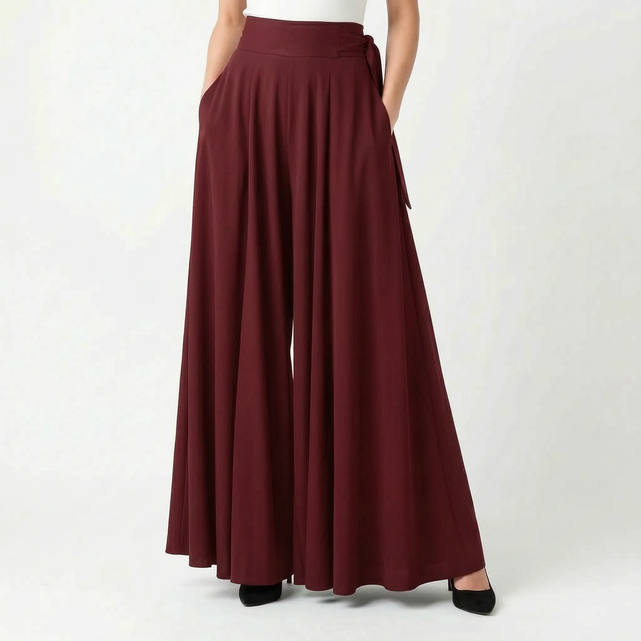 Drapevia™ -  High-Waisted Flowing Skirt -  Evening Dinners