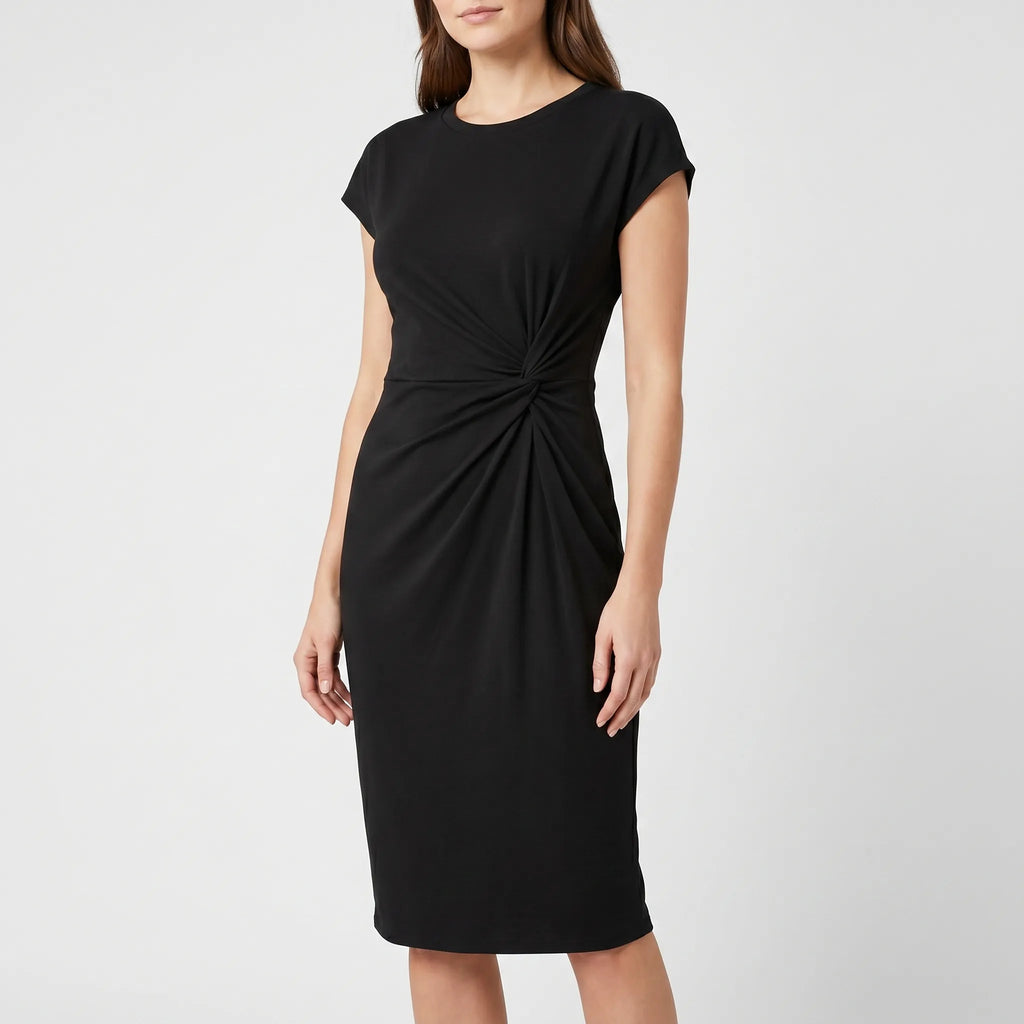 Drapia™ -  Ruched Bodycon Midi Dress -  Evening Dinner Parties