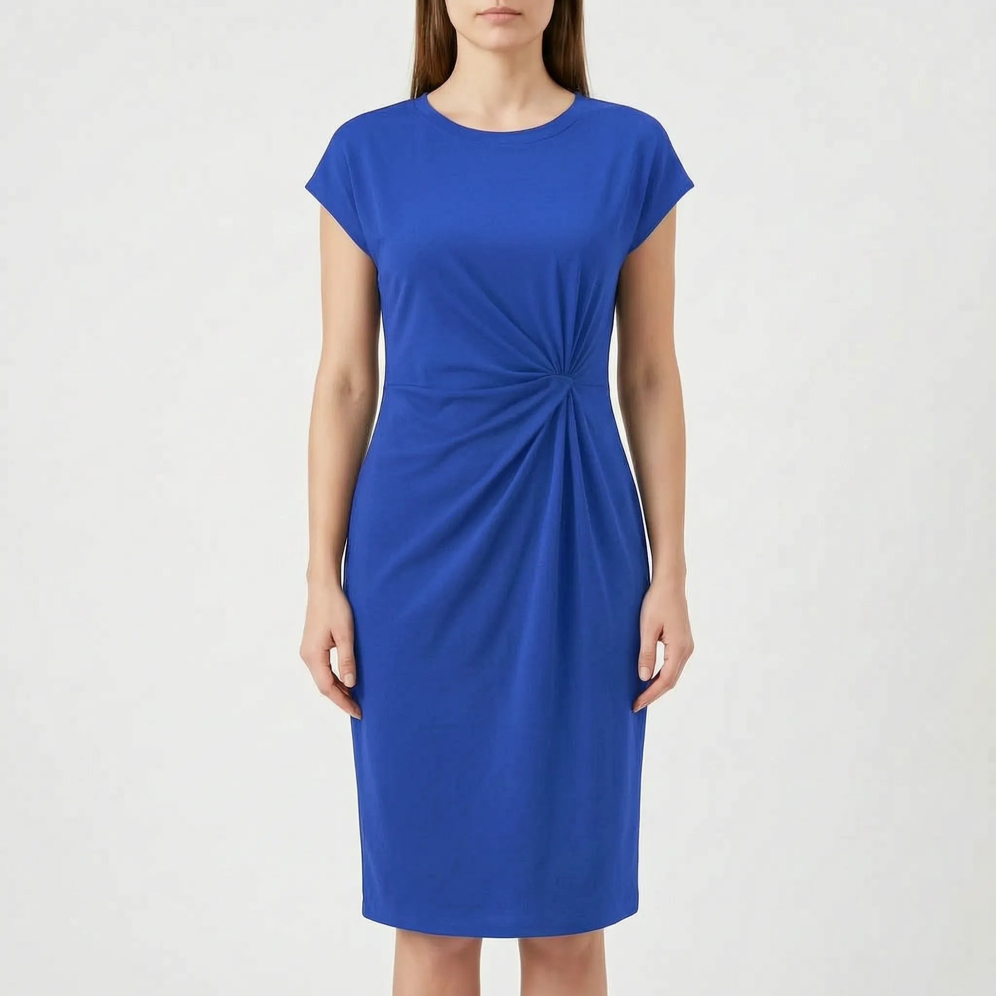 Drapia™ -  Ruched Bodycon Midi Dress -  Evening Dinner Parties
