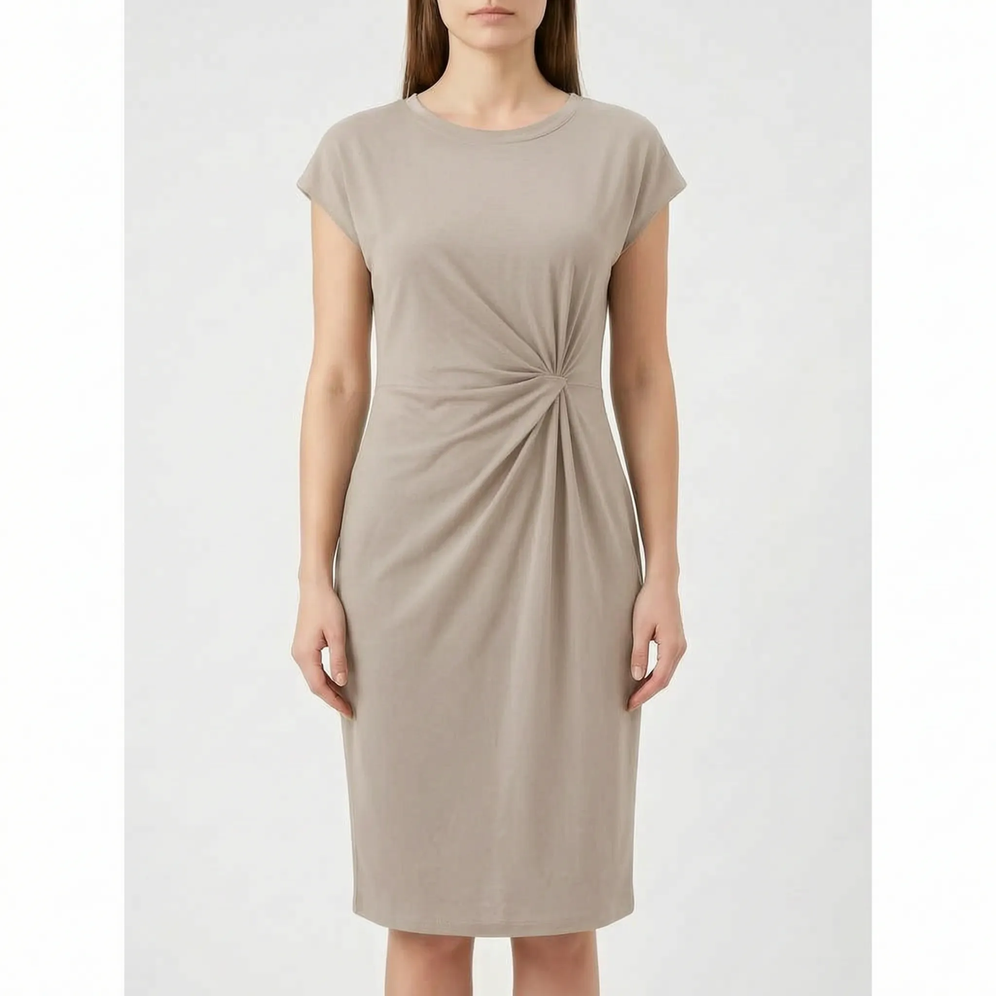 Drapia™ -  Ruched Bodycon Midi Dress -  Evening Dinner Parties