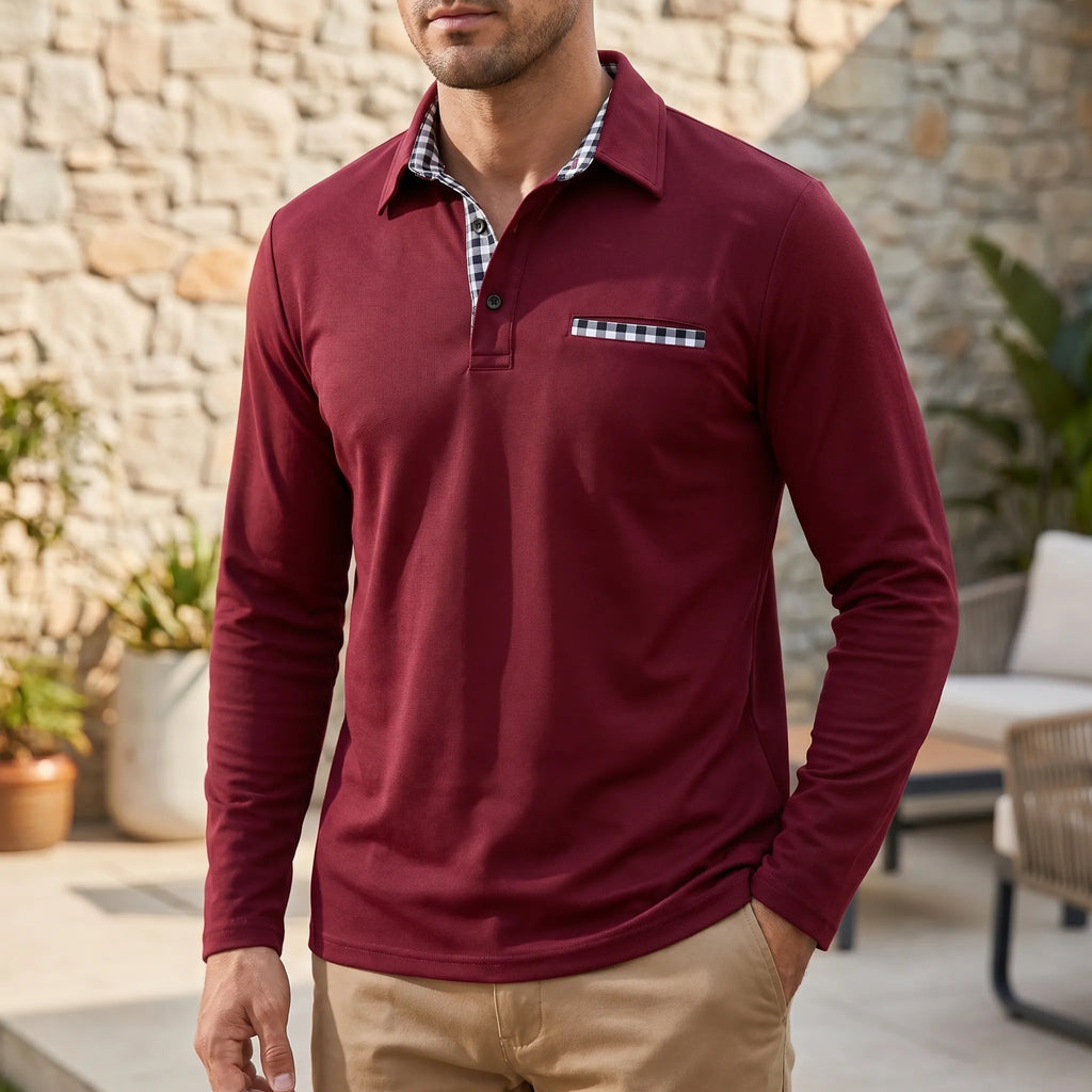 Drenox™ -  Long Sleeve Men's Polo -  Weekend Outings