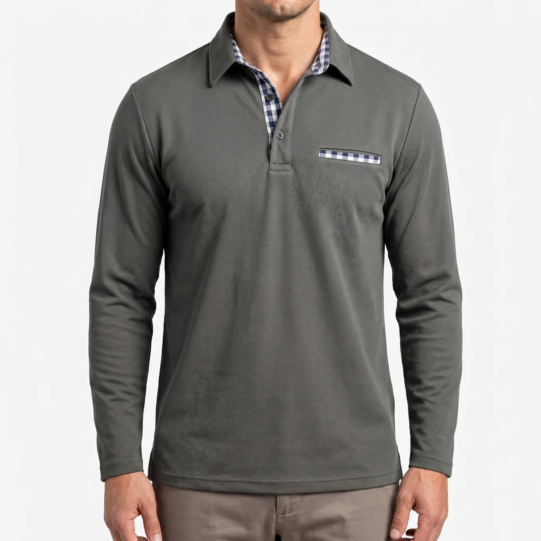 Drenox™ -  Long Sleeve Men's Polo -  Weekend Outings