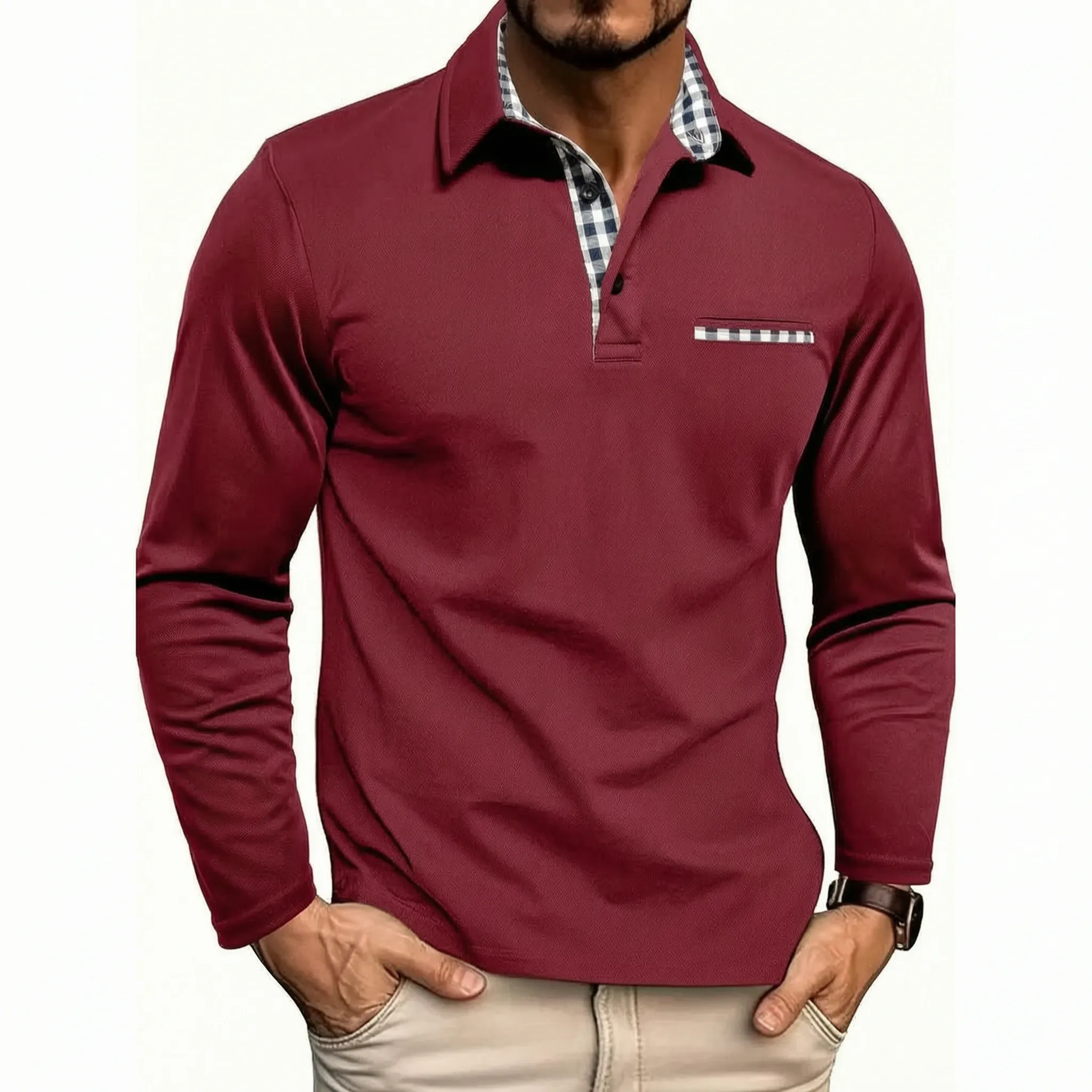 Drenox™ -  Long Sleeve Men's Polo -  Weekend Outings