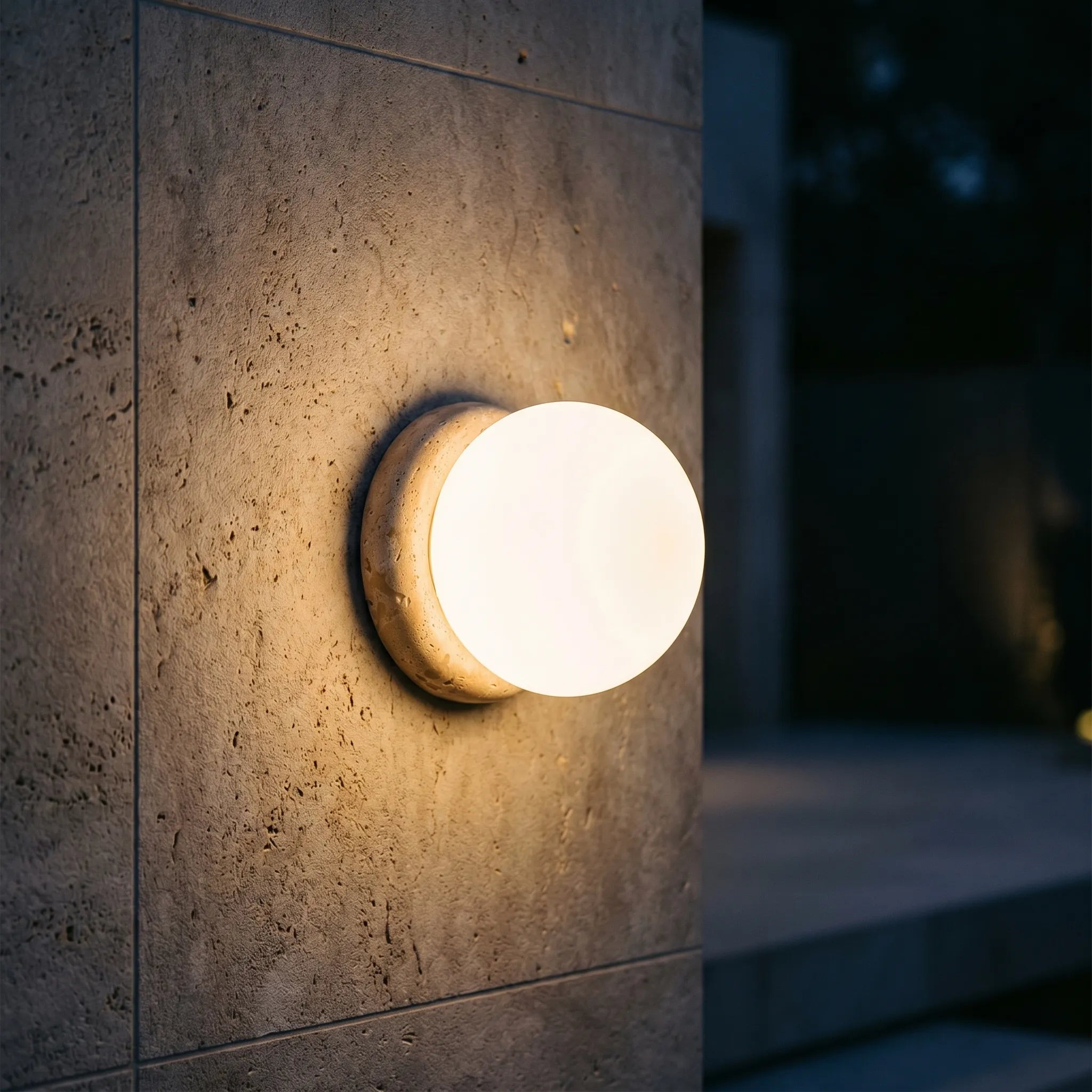 Eclipsen™ -  Round Exterior Wall Light -  Illuminating Garden Walls