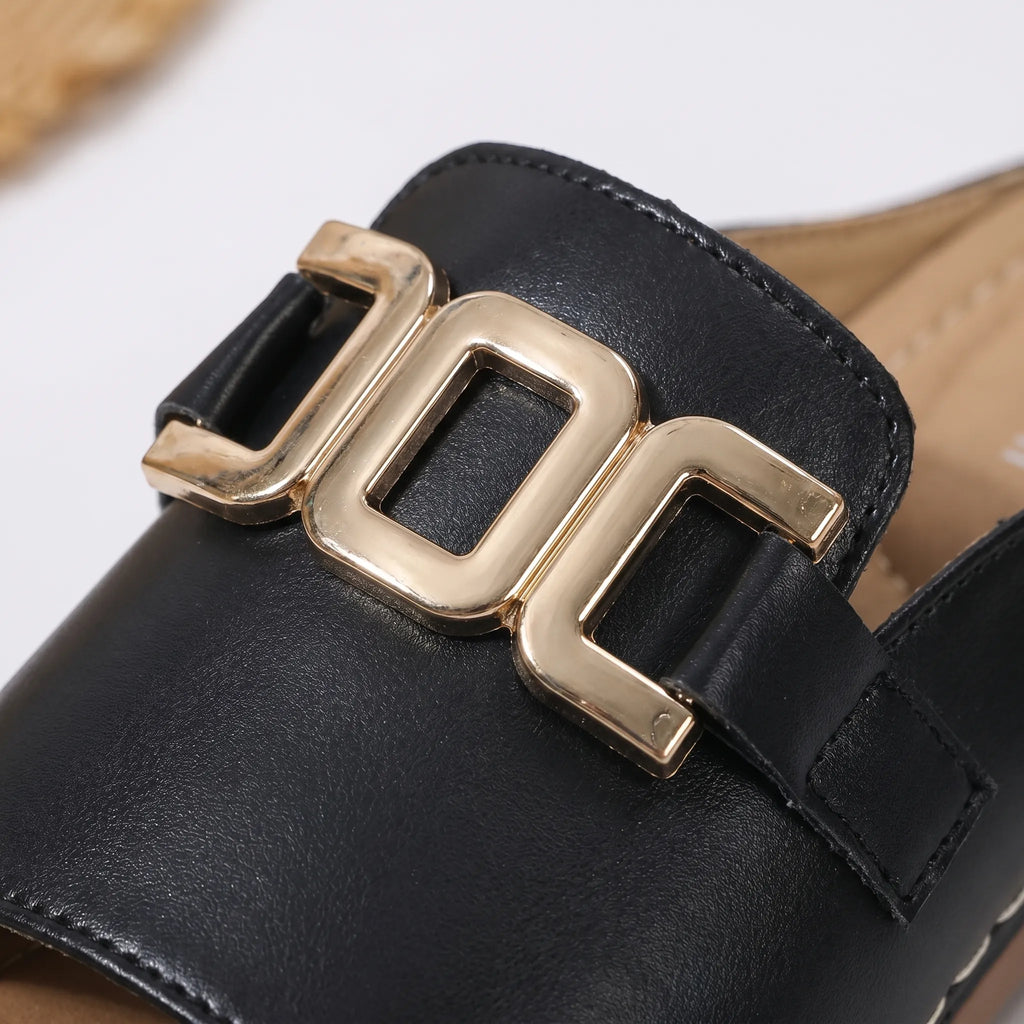 Elevora™ -  Open Toe Platform Sandals -  Adding Subtle Height