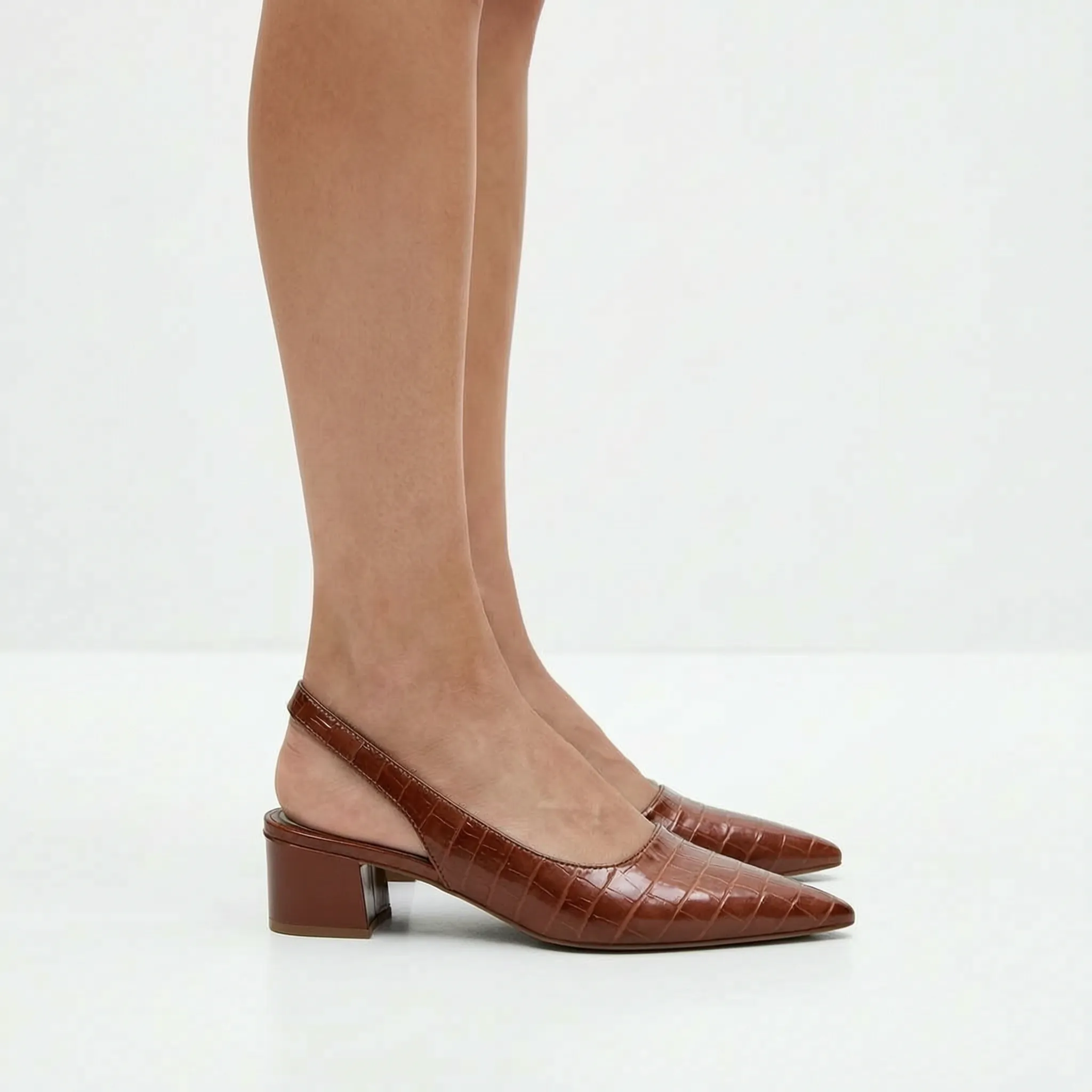 Elysia™ -  Low Block Heel Slingbacks -  Comfortable City Walking