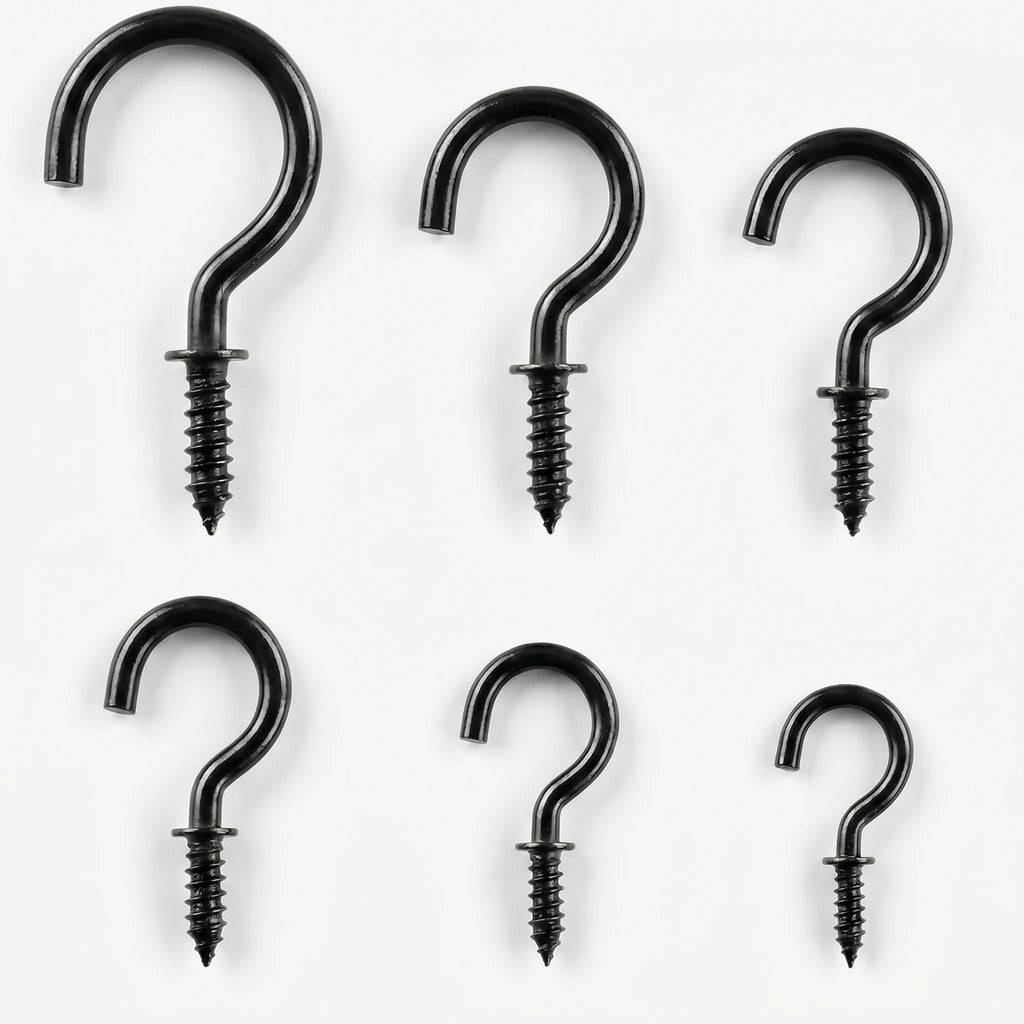 Fixova™ -  Assorted Screw-In Cup Hooks -  Hanging Fairy Lights