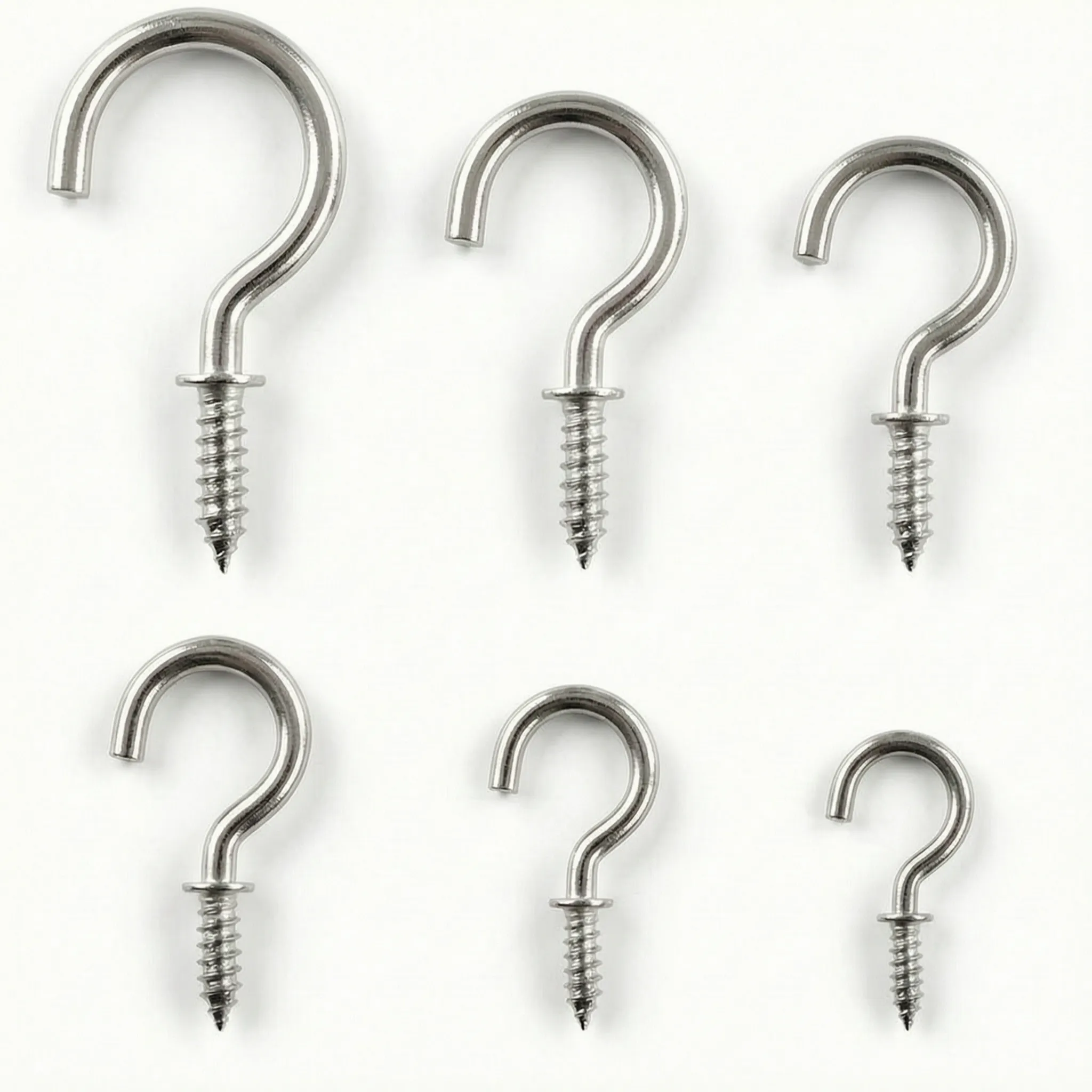Fixova™ -  Assorted Screw-In Cup Hooks -  Hanging Fairy Lights
