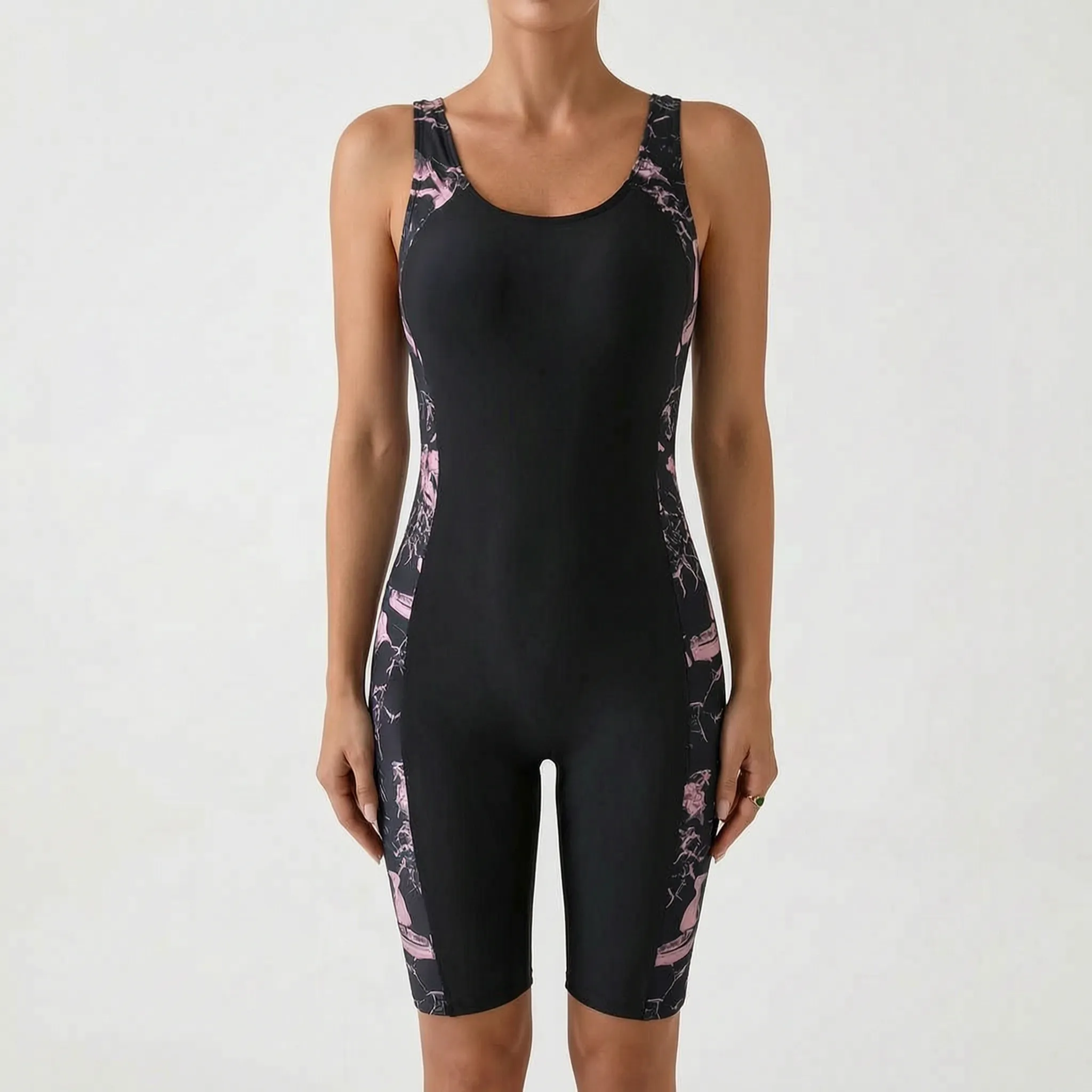 Flexura™ -  One-Piece Short Leg Swimsuit -  Active Swimming
