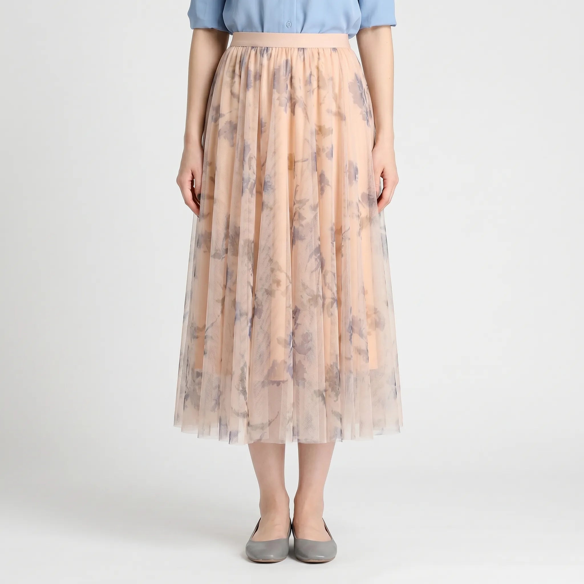 Floramidi™ -  High-Waisted Pleated Midi Skirt -  Office Styling