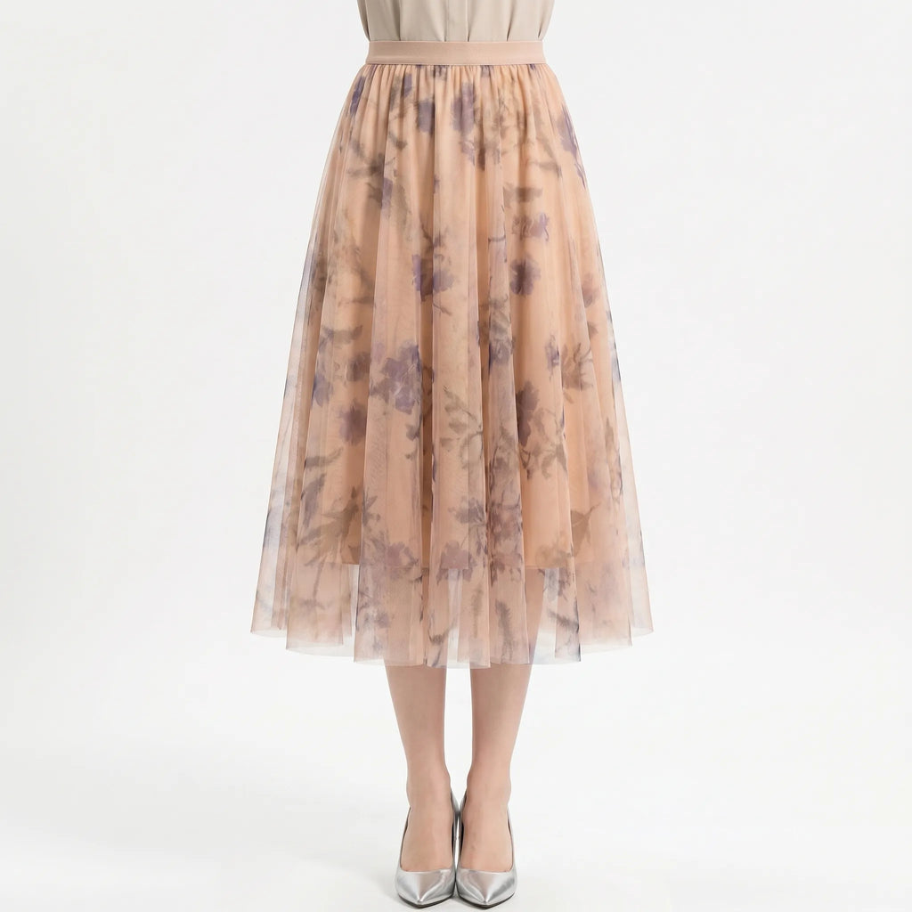Floramidi™ -  High-Waisted Pleated Midi Skirt -  Office Styling