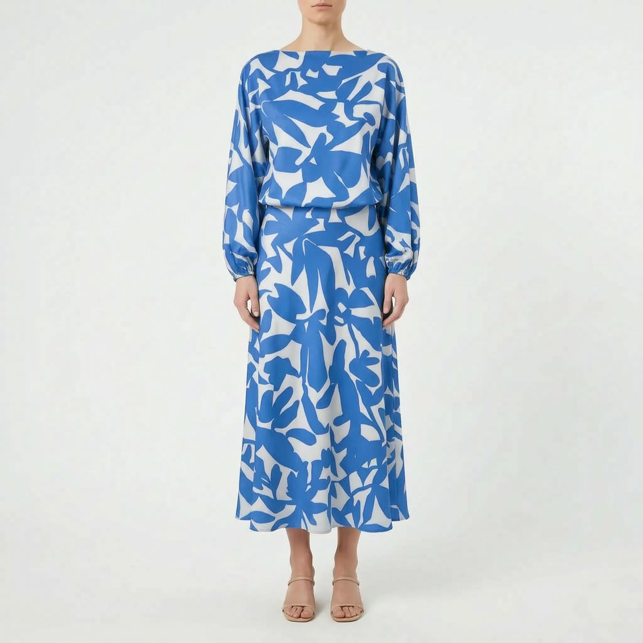 Floravie™ -  Two-Piece Midi Skirt Set -  Effortless Daytime Styling