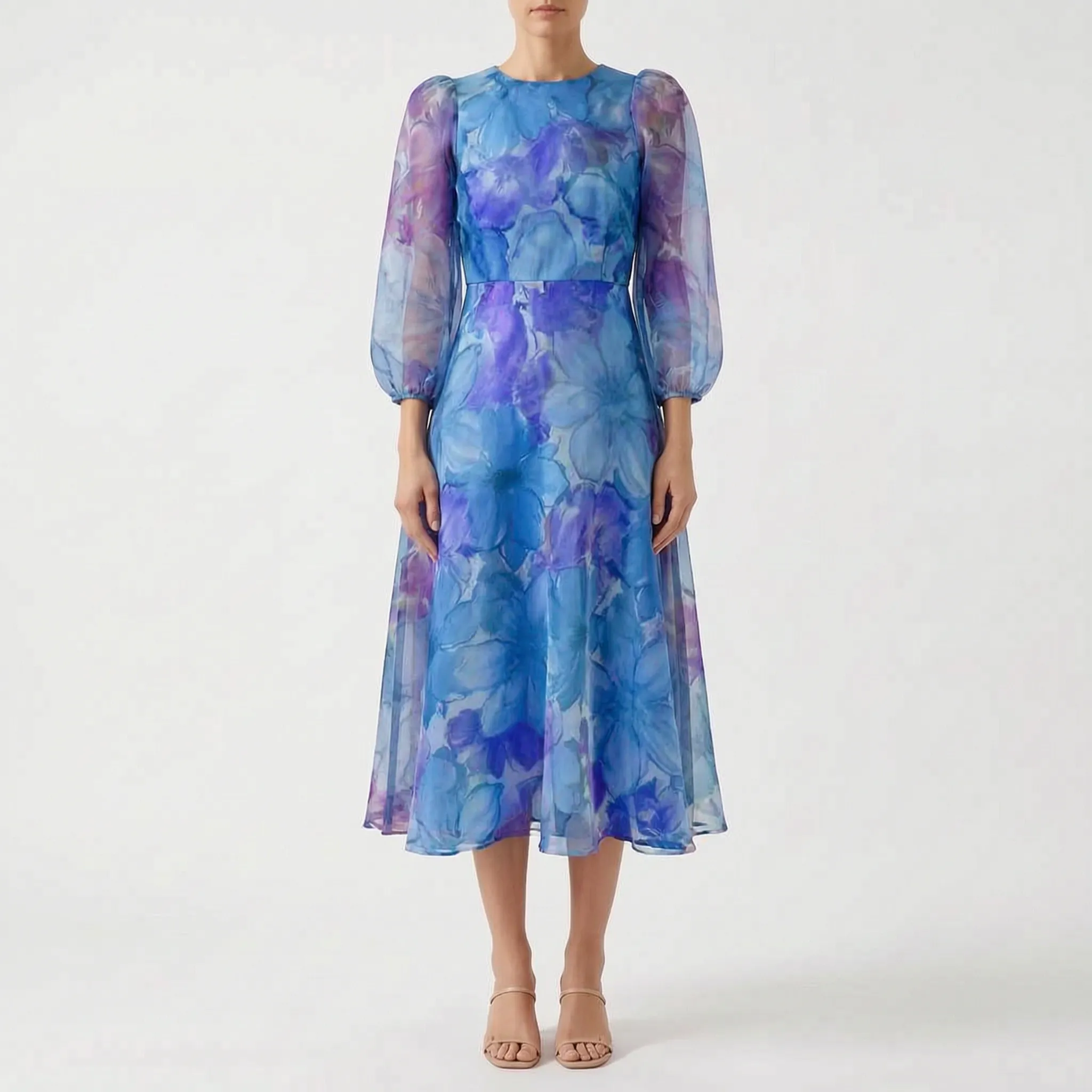 Florina™ -  Floral Midi Dress -  Attending Special Occasions