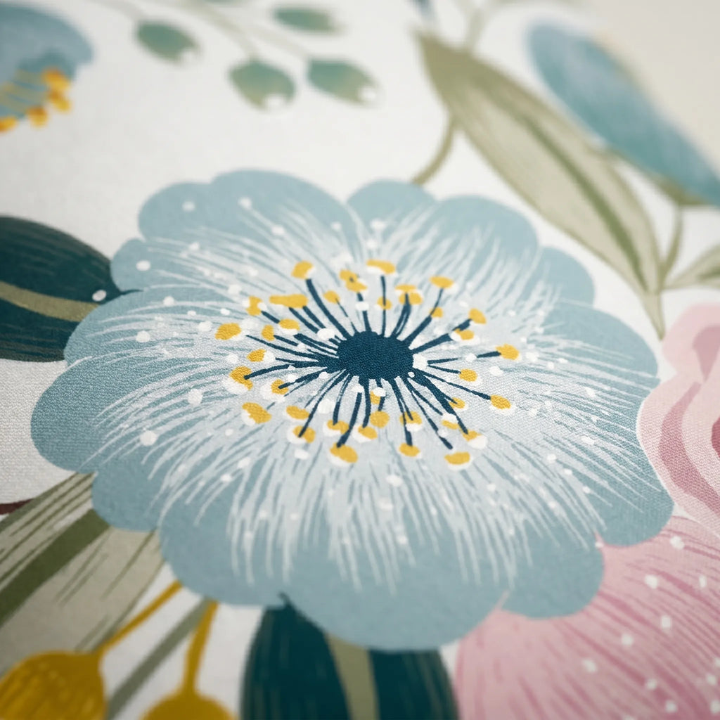 Florique™ -  Pastoral Floral Square Cushion -  Decorating Living Rooms