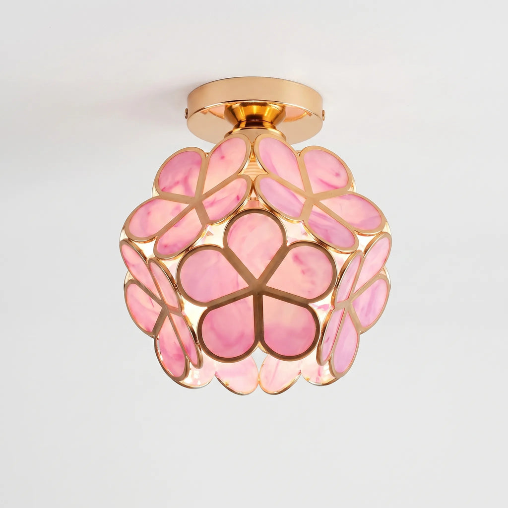 Floriva™ -  Vintage Style Floral Ceiling Light -  Illuminating Small Spaces