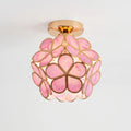 Floriva™ -  Vintage Style Floral Ceiling Light -  Illuminating Small Spaces