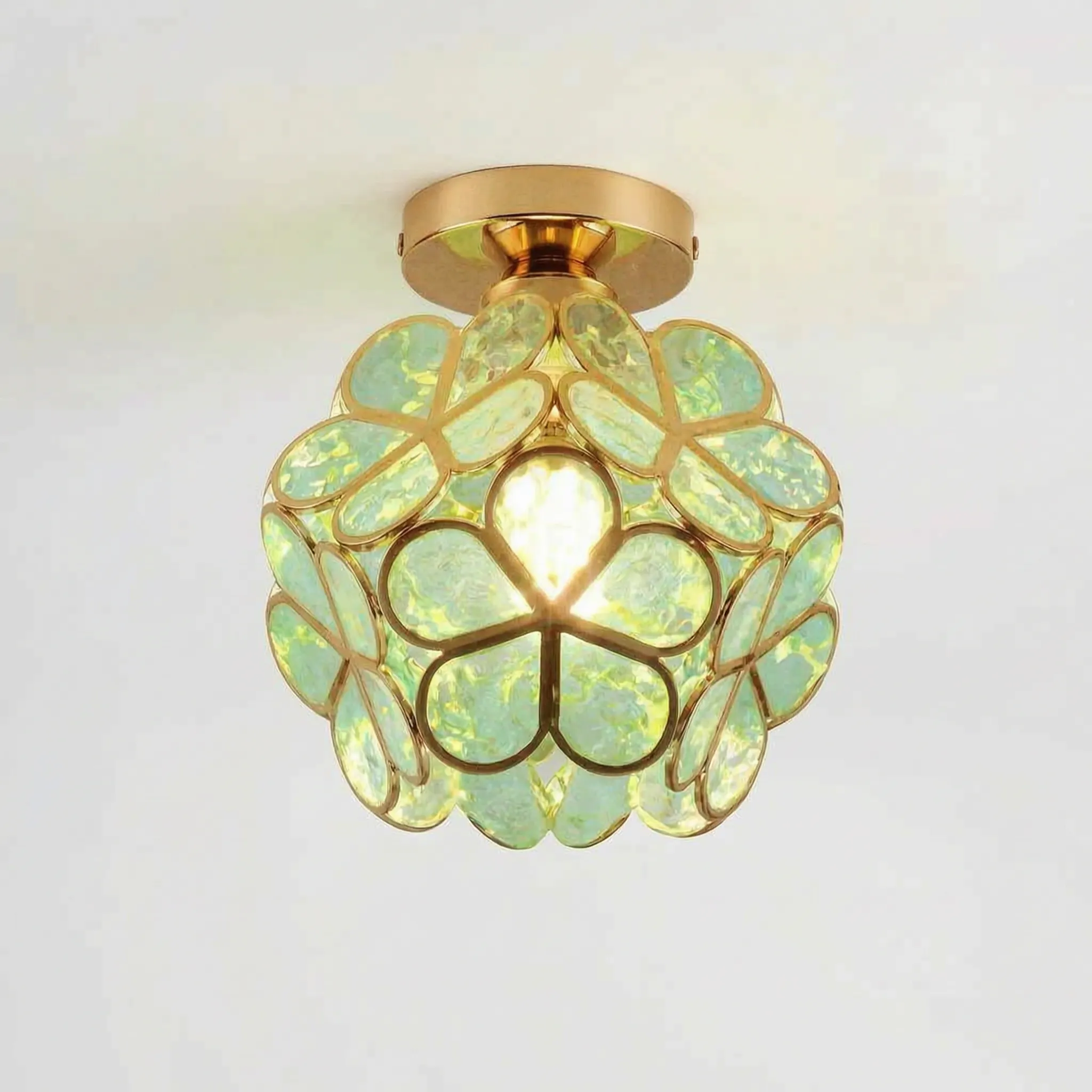 Floriva™ -  Vintage Style Floral Ceiling Light -  Illuminating Small Spaces