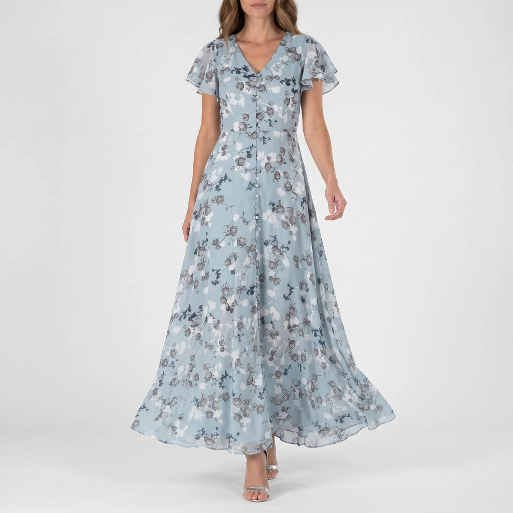 Florvella™ -  Floral Maxi Dress -  Summer Wedding Guest