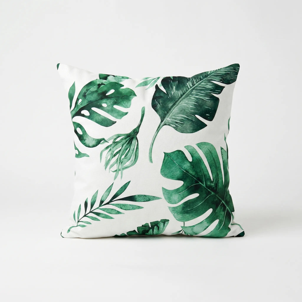 Foliara™ -  Tropical Print Decorative Cushion -  Decorating A Sofa