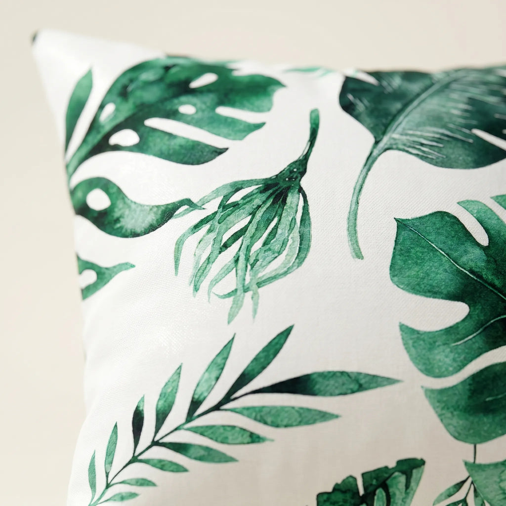Foliara™ -  Tropical Print Decorative Cushion -  Decorating A Sofa