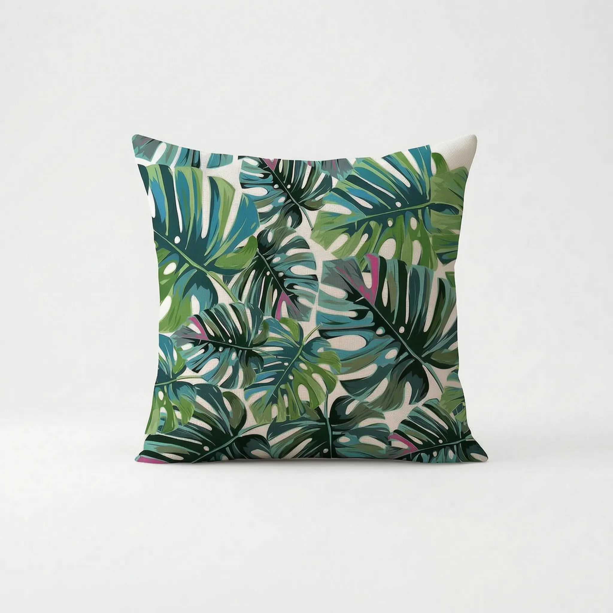 Foliara™ -  Tropical Print Decorative Cushion -  Decorating A Sofa