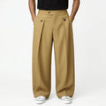 FormDrape™ -  Men's Wide-Leg Trousers -  Smart-Casual Office Wear