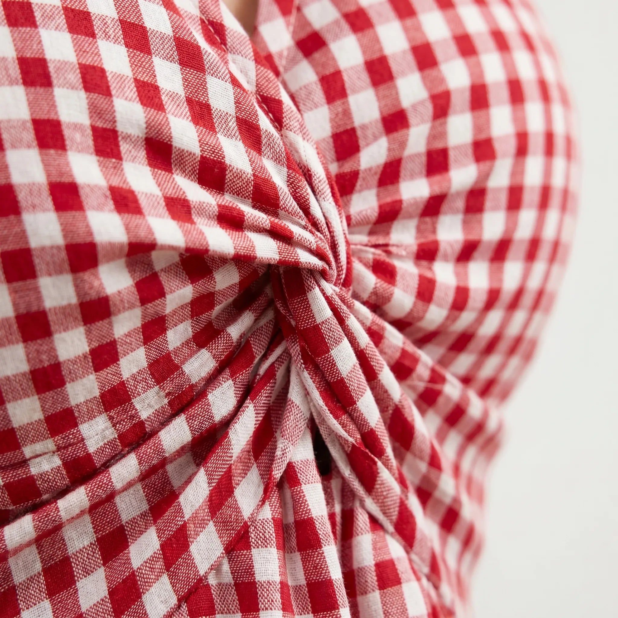 Gingora™ -  Short Sleeve Gingham Blouse -  Casual Summer Outings