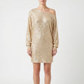 Glitzea™ -  Relaxed Sequin Mini Dress -  Evening Social Events