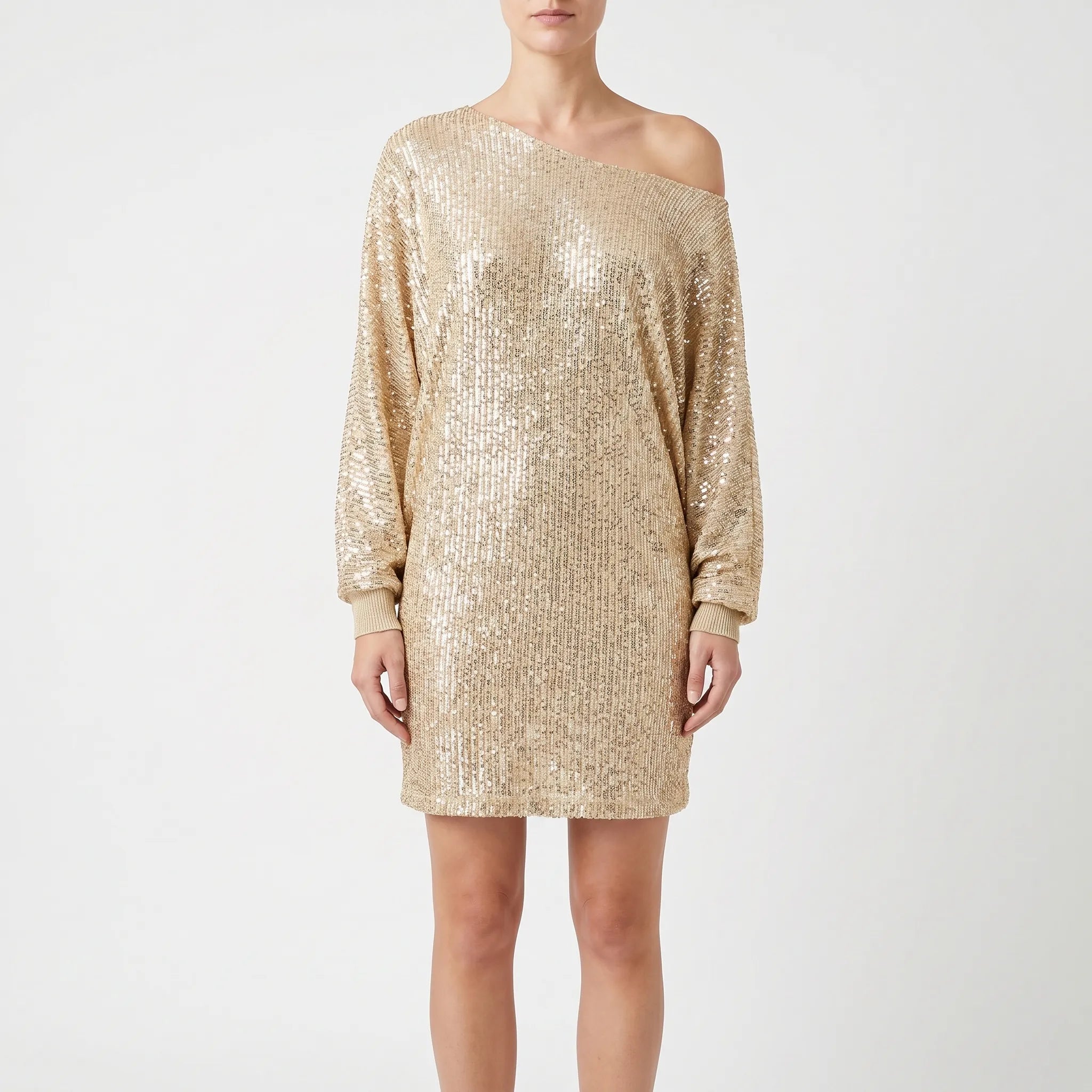 Glitzea™ -  Relaxed Sequin Mini Dress -  Evening Social Events