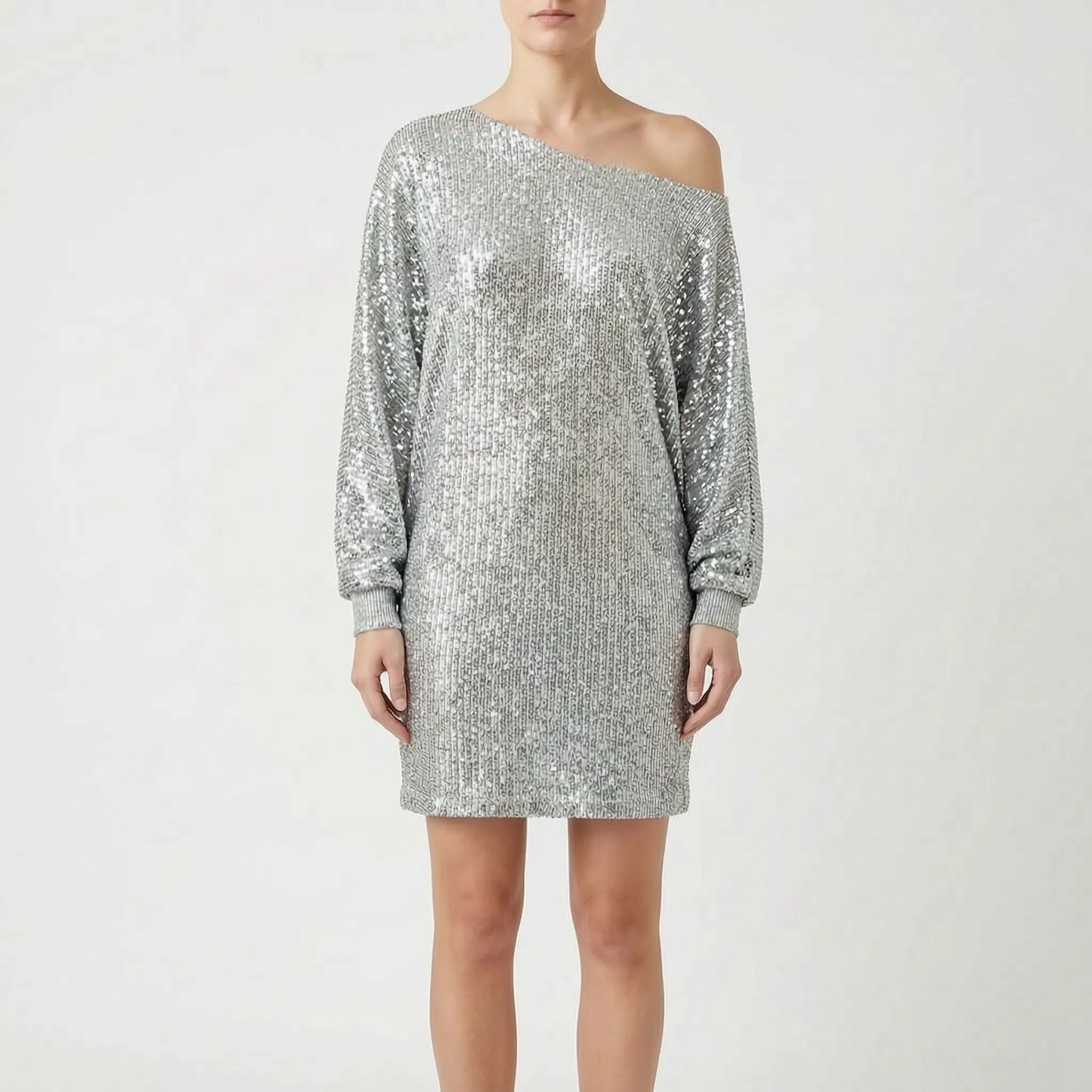 Glitzea™ -  Relaxed Sequin Mini Dress -  Evening Social Events