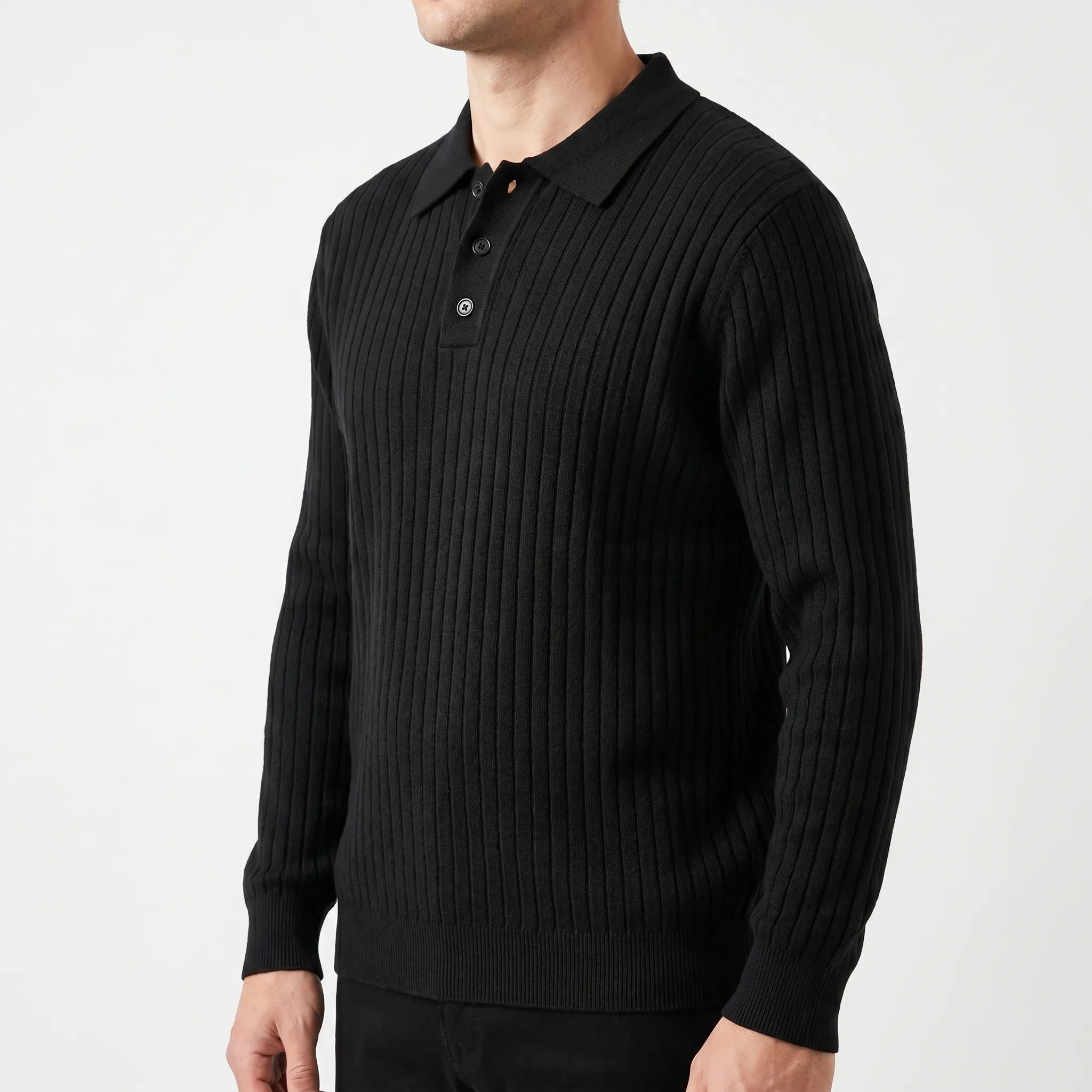 Harbex™ -  Men's Long Sleeve Polo Shirt -  Smart Casual Dressing