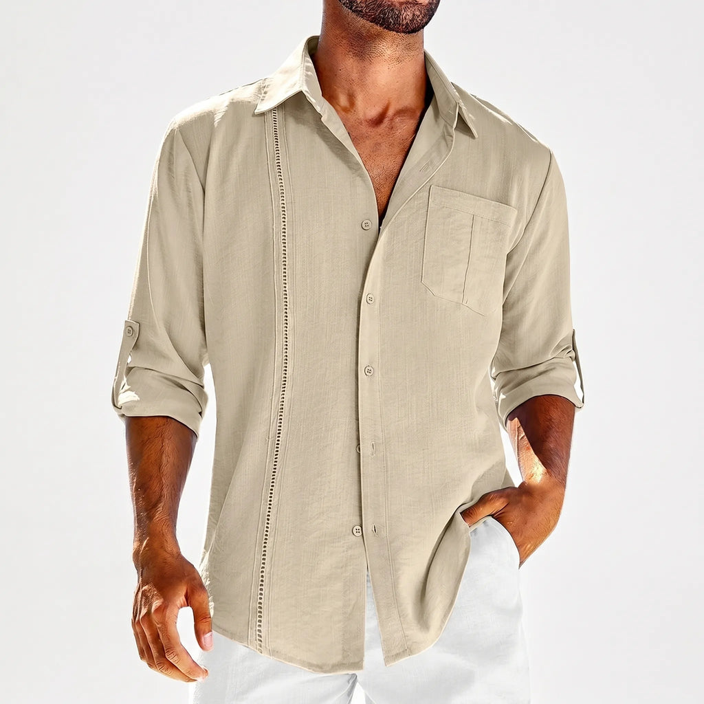 Havrik™ -  Relaxed Button Front Shirt -  Warm Weather Holidays