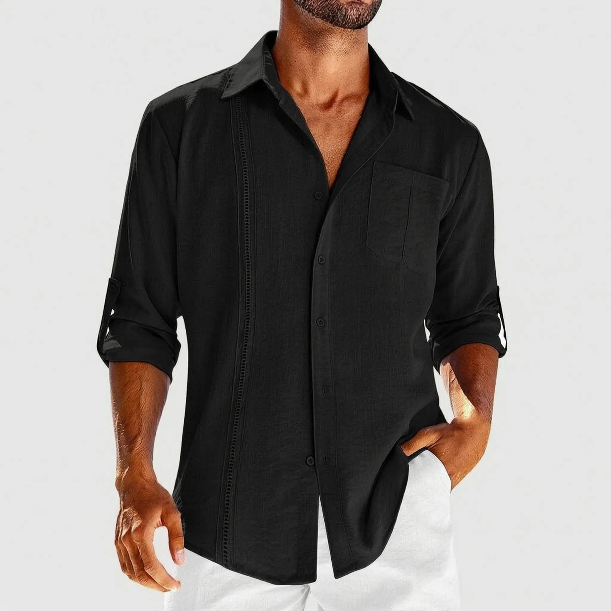 Havrik™ -  Relaxed Button Front Shirt -  Warm Weather Holidays