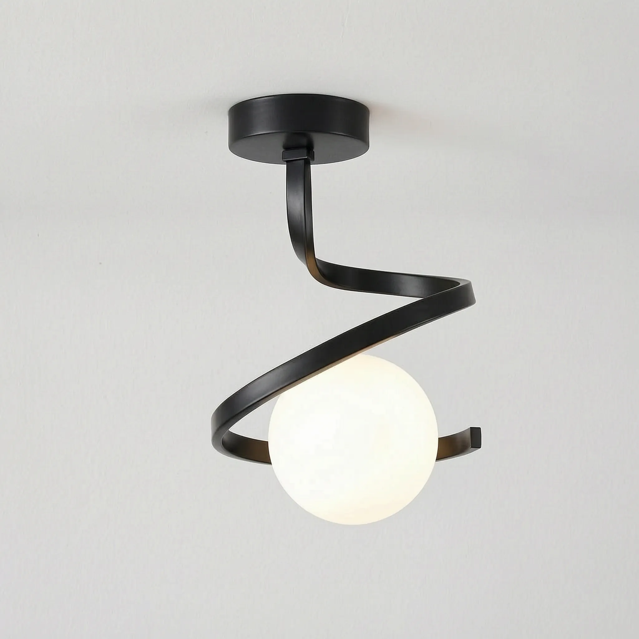 Helixon™ -  Modern Spiral Ceiling Fixture -  Illuminating Dark Hallways