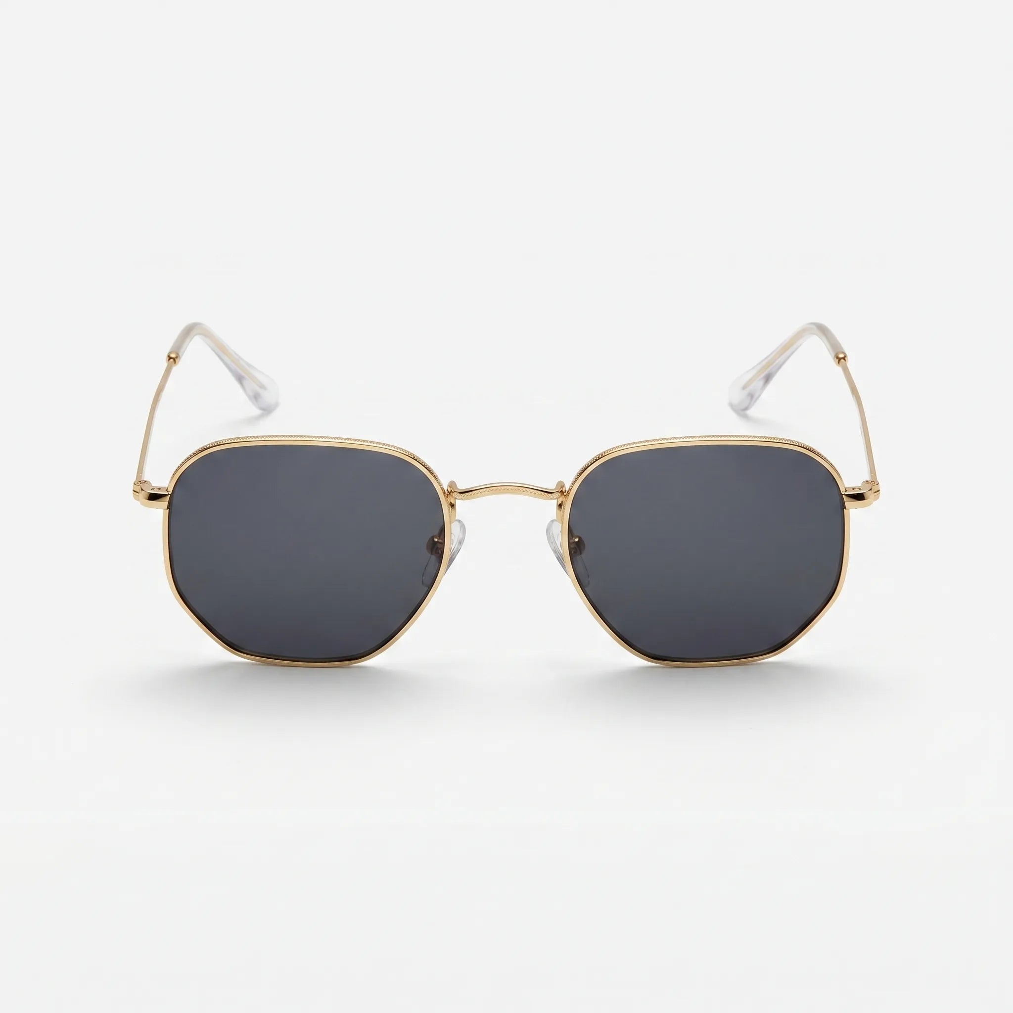 Hexavia™ -  Hexagonal Geometric Metal Sunglasses -  Reducing Bright Glare