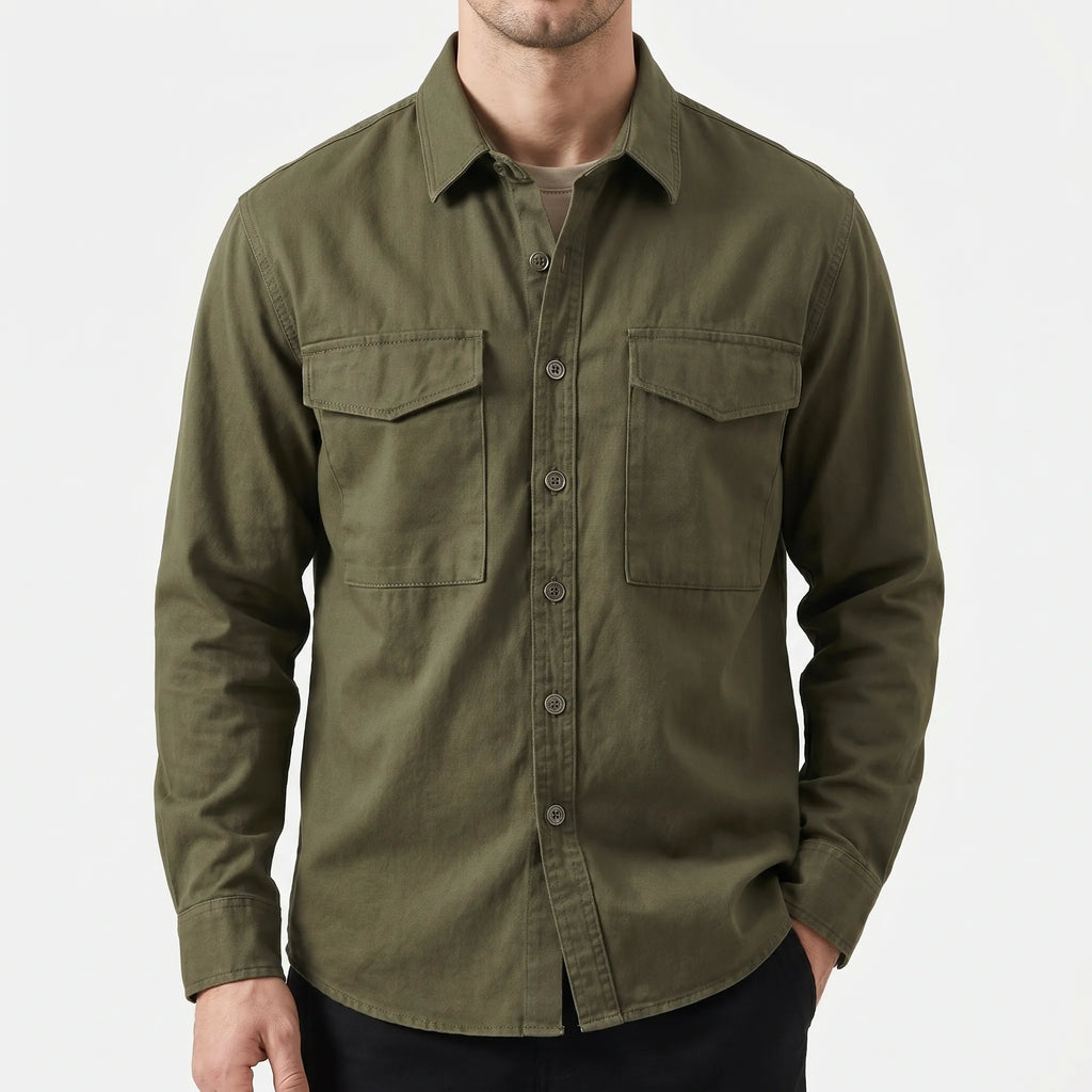 Kenvell™ -  Men's Long-Sleeve Utility Shirt -  Casual Workdays