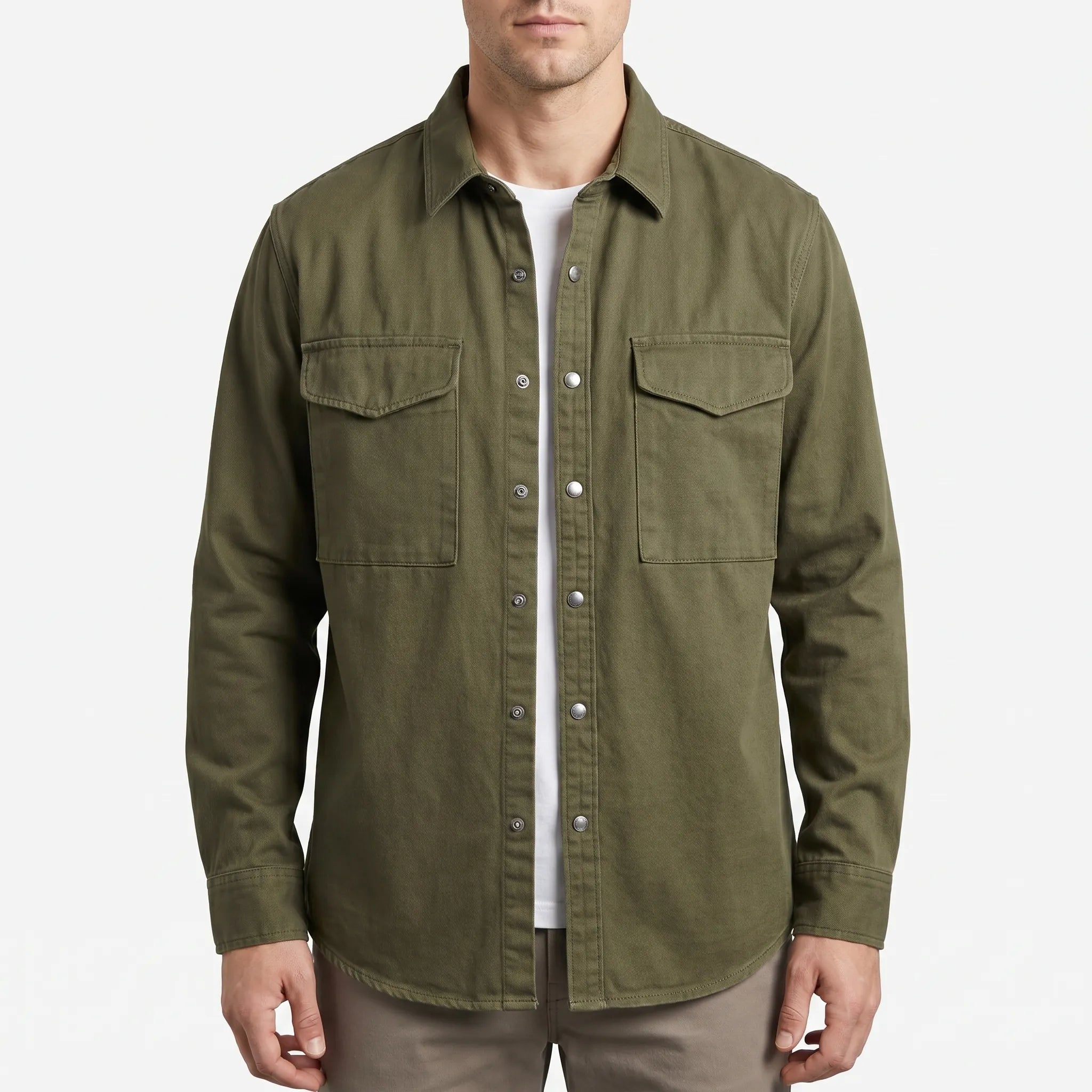 Kenvell™ -  Men's Long-Sleeve Utility Shirt -  Casual Workdays