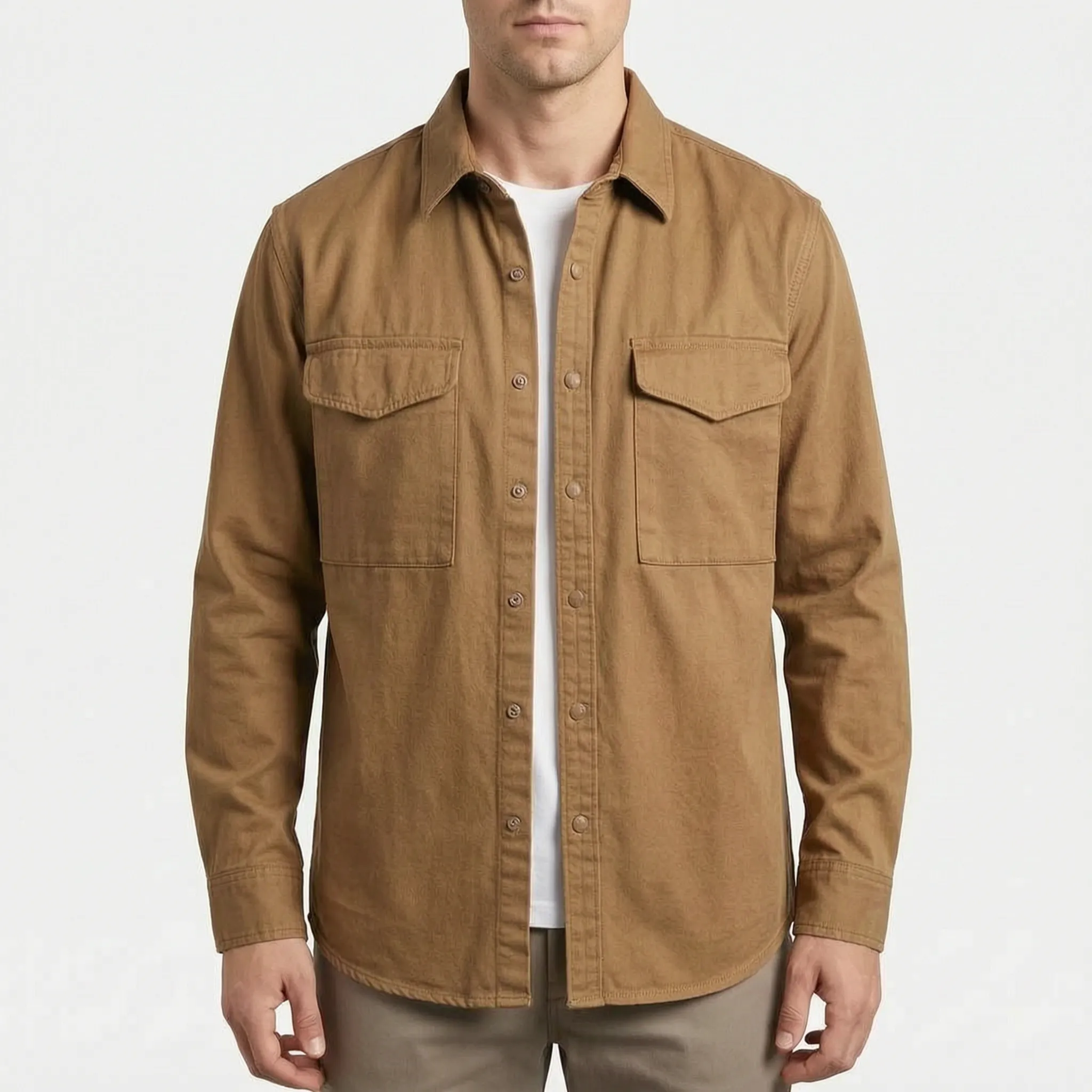 Kenvell™ -  Men's Long-Sleeve Utility Shirt -  Casual Workdays