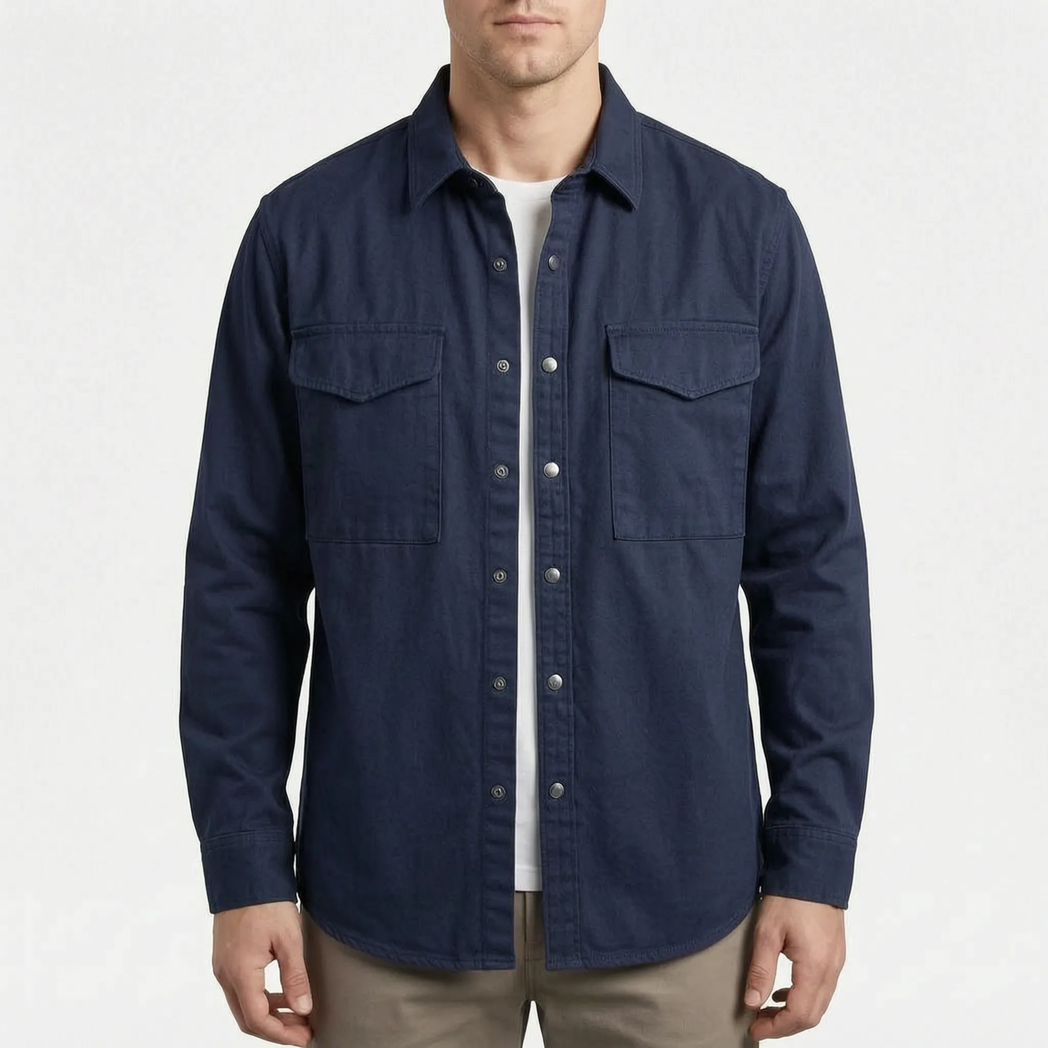 Kenvell™ -  Men's Long-Sleeve Utility Shirt -  Casual Workdays