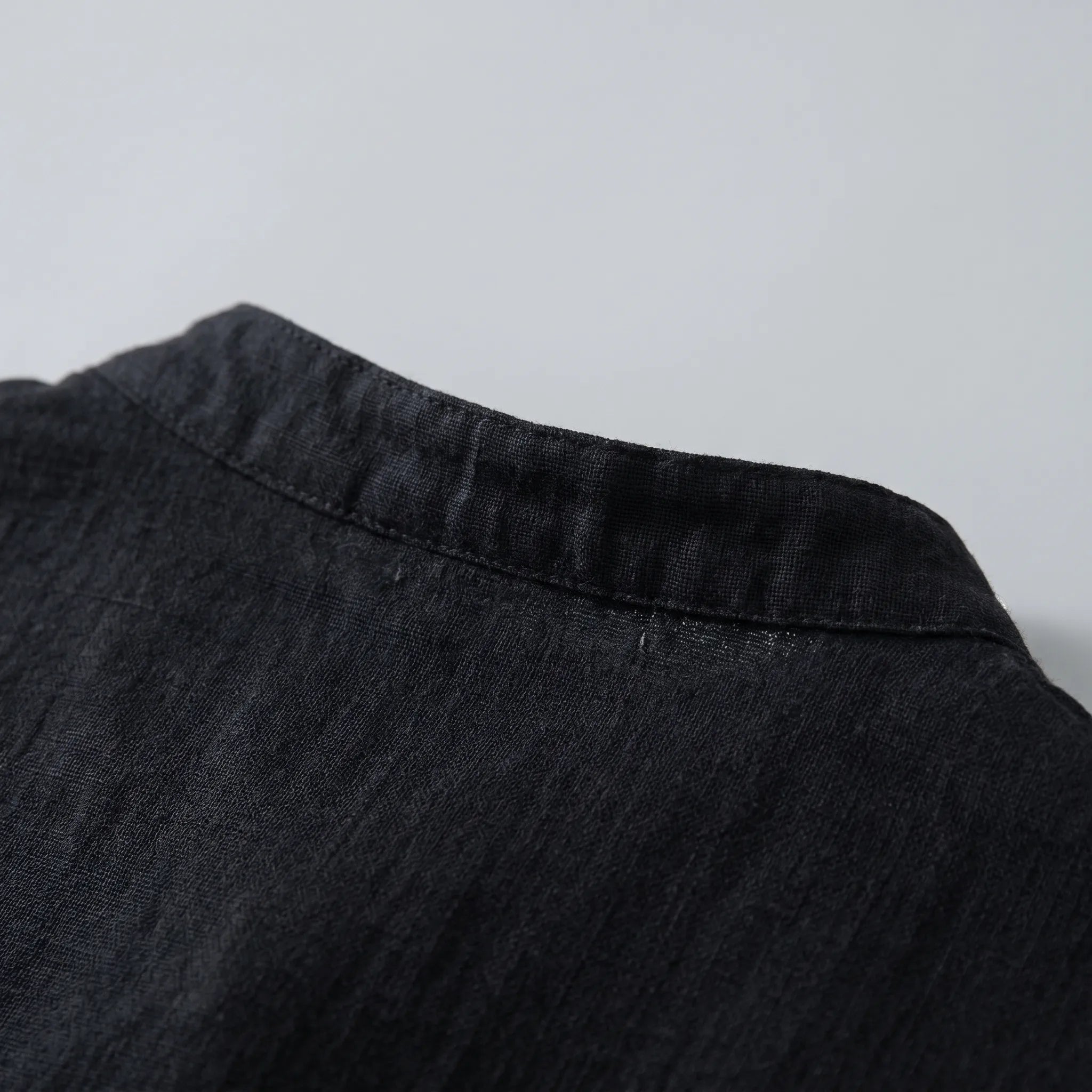 Knomia™ -  Long Sleeve Mandarin Shirt -  Relaxed Weekend Wear