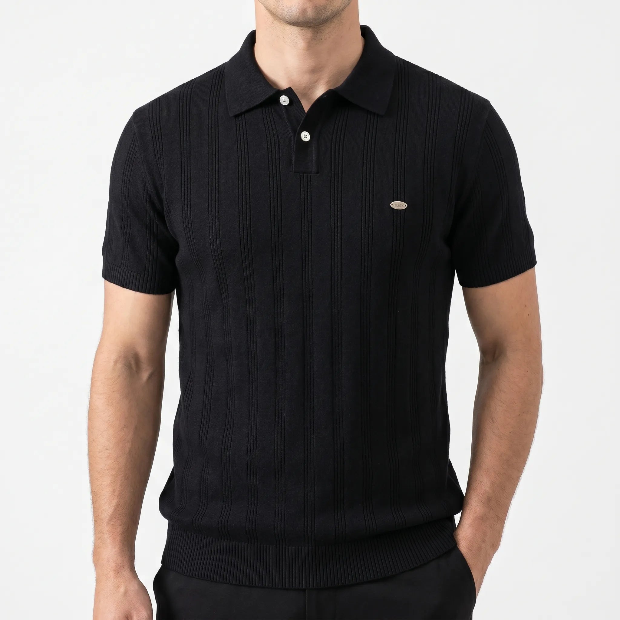 Knovis™ -  Men's Knit Polo Shirt -  Smart Casual Dressing