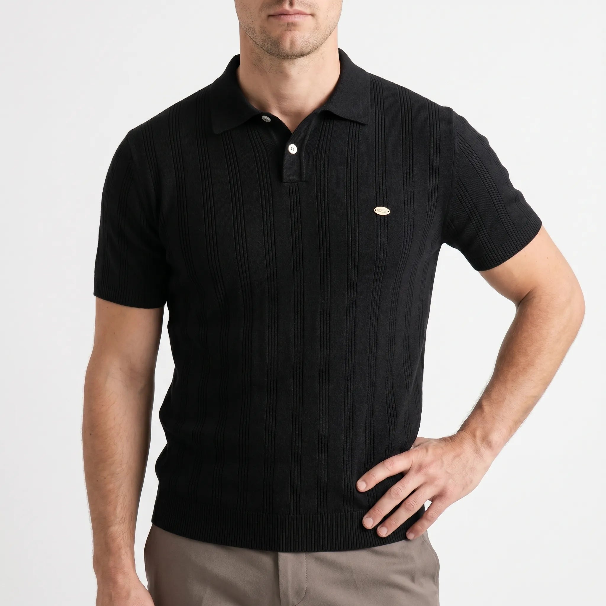 Knovis™ -  Men's Knit Polo Shirt -  Smart Casual Dressing