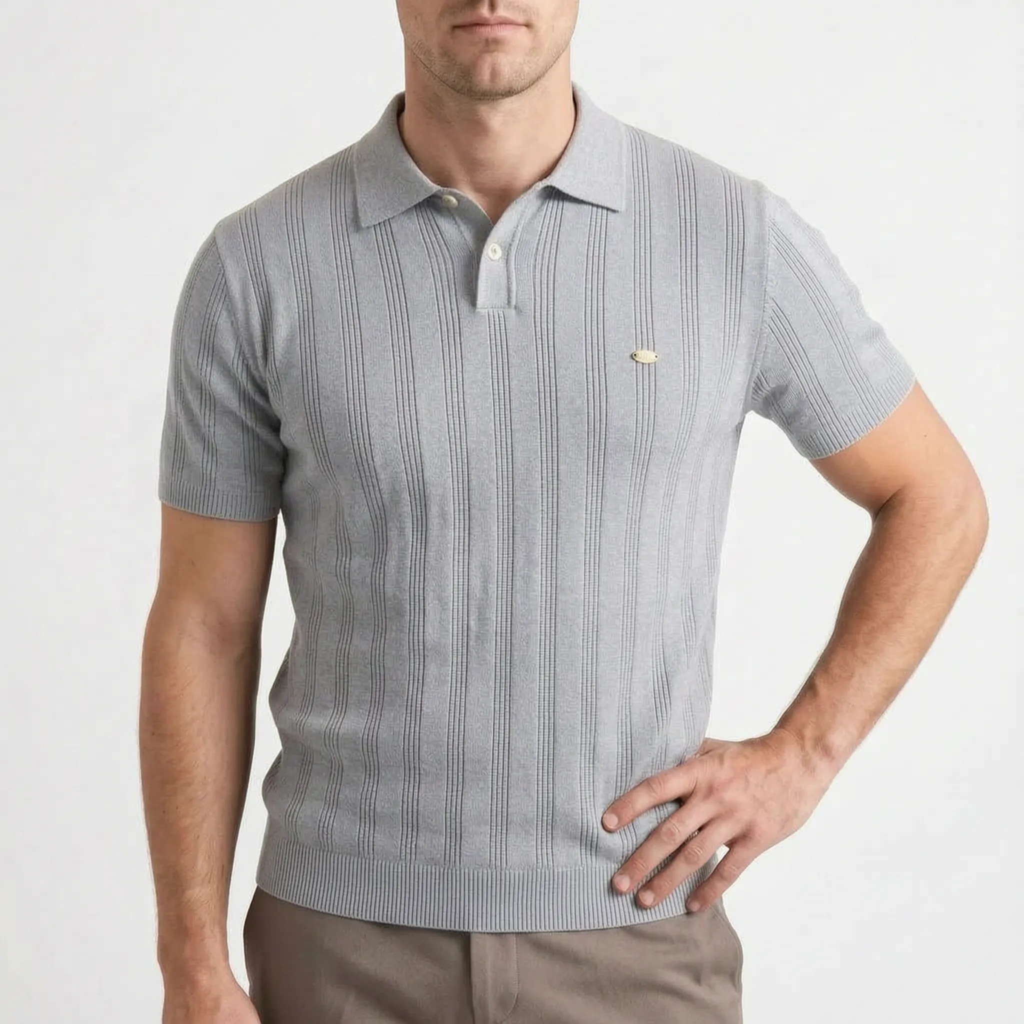 Knovis™ -  Men's Knit Polo Shirt -  Smart Casual Dressing