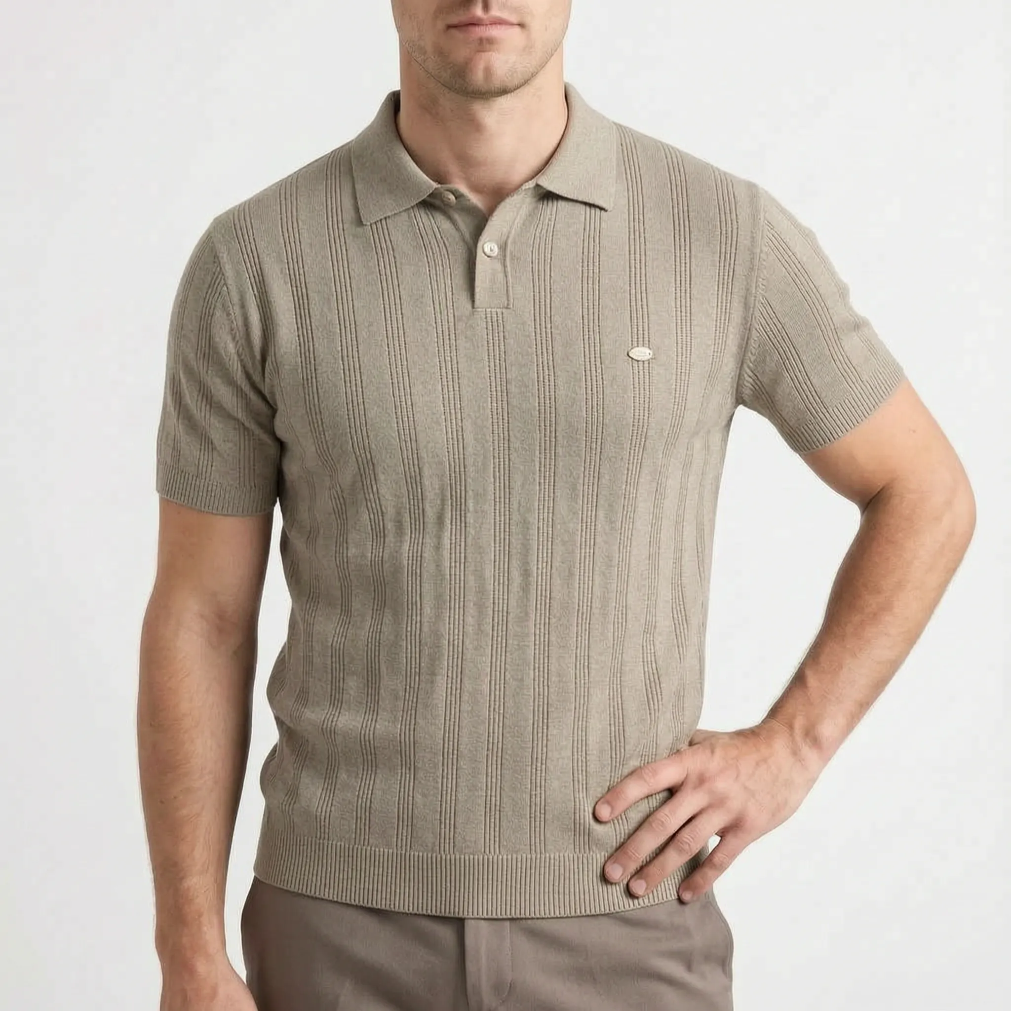 Knovis™ -  Men's Knit Polo Shirt -  Smart Casual Dressing