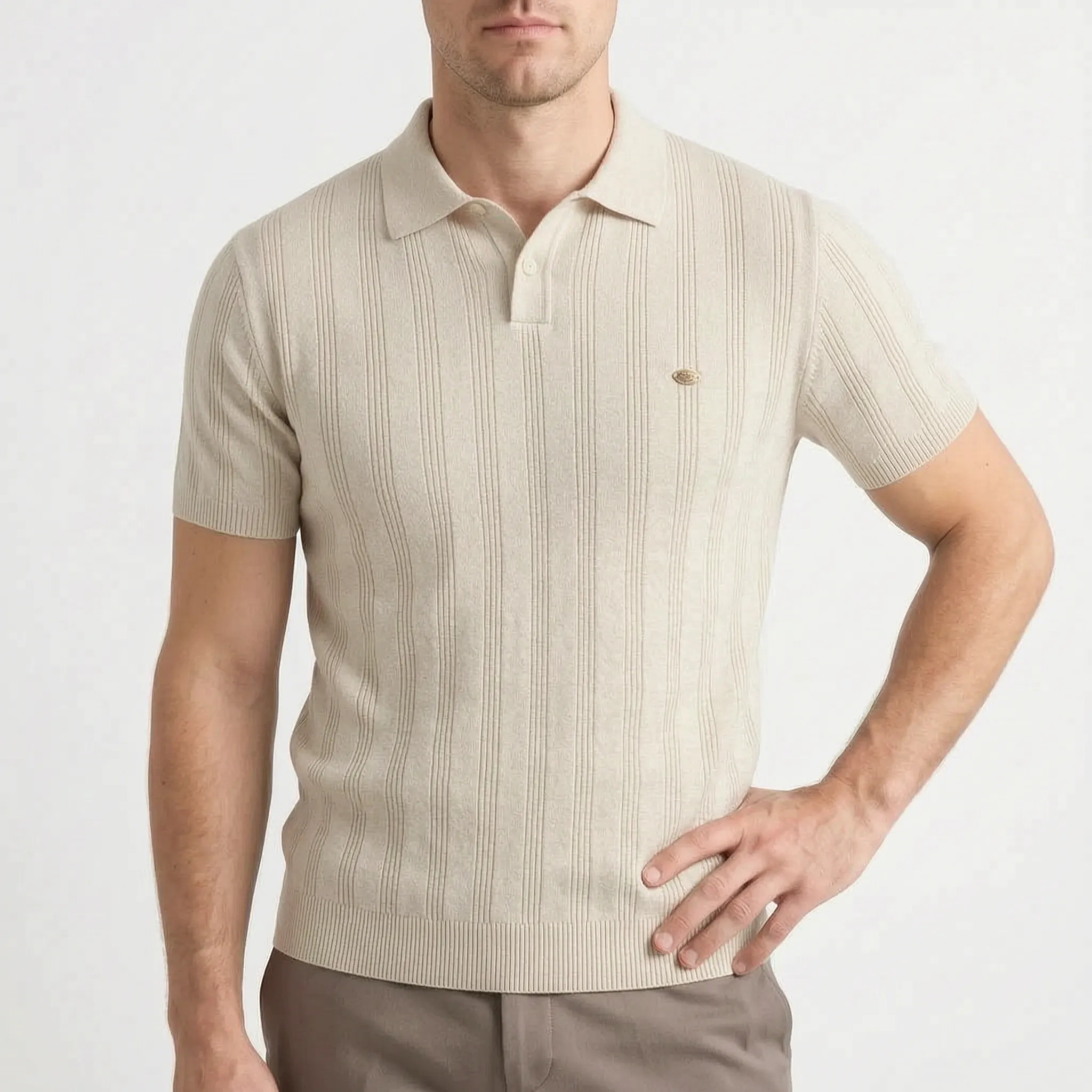 Knovis™ -  Men's Knit Polo Shirt -  Smart Casual Dressing