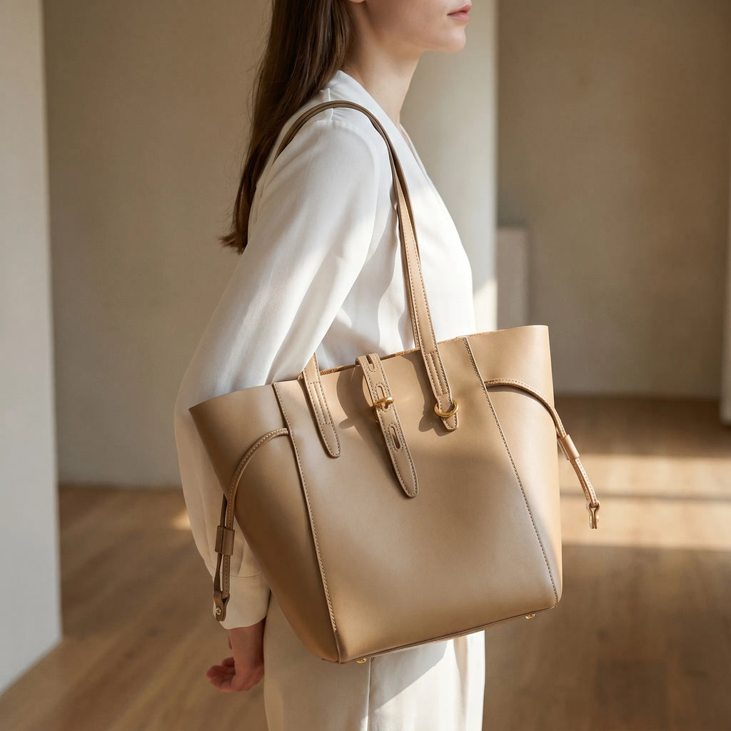Lomara™ -  Soft Structured Handbag -  Carrying Daily Essentials