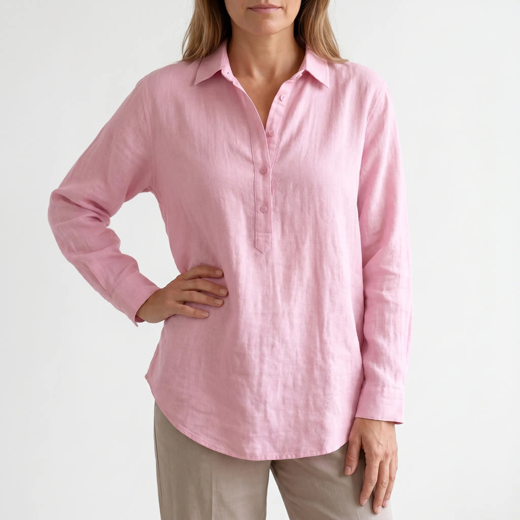 Lomire™ -  Relaxed Textured Blouse -  Casual Daily Wear