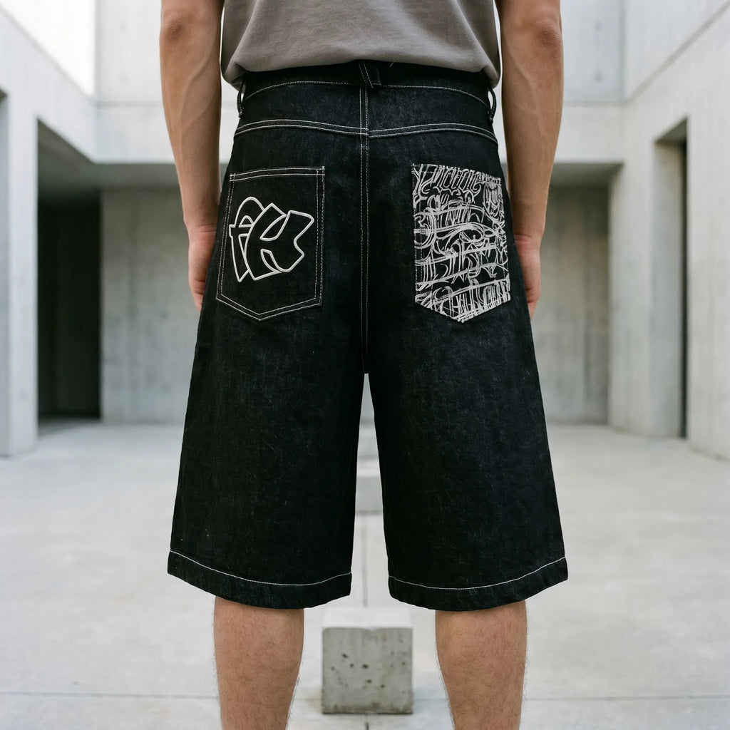 Loomstride™ -  Relaxed Knee-Length Shorts -  Everyday Streetwear